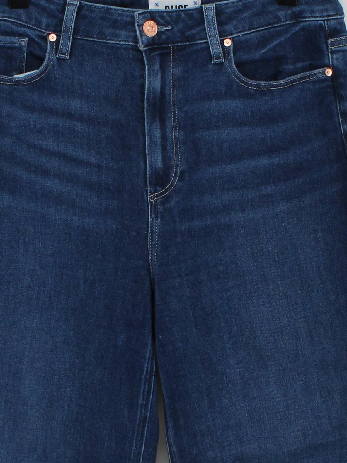 Paige Women's Jeans W 31 in Blue Cotton with Polyester, Spandex Wide-Leg - Image 3