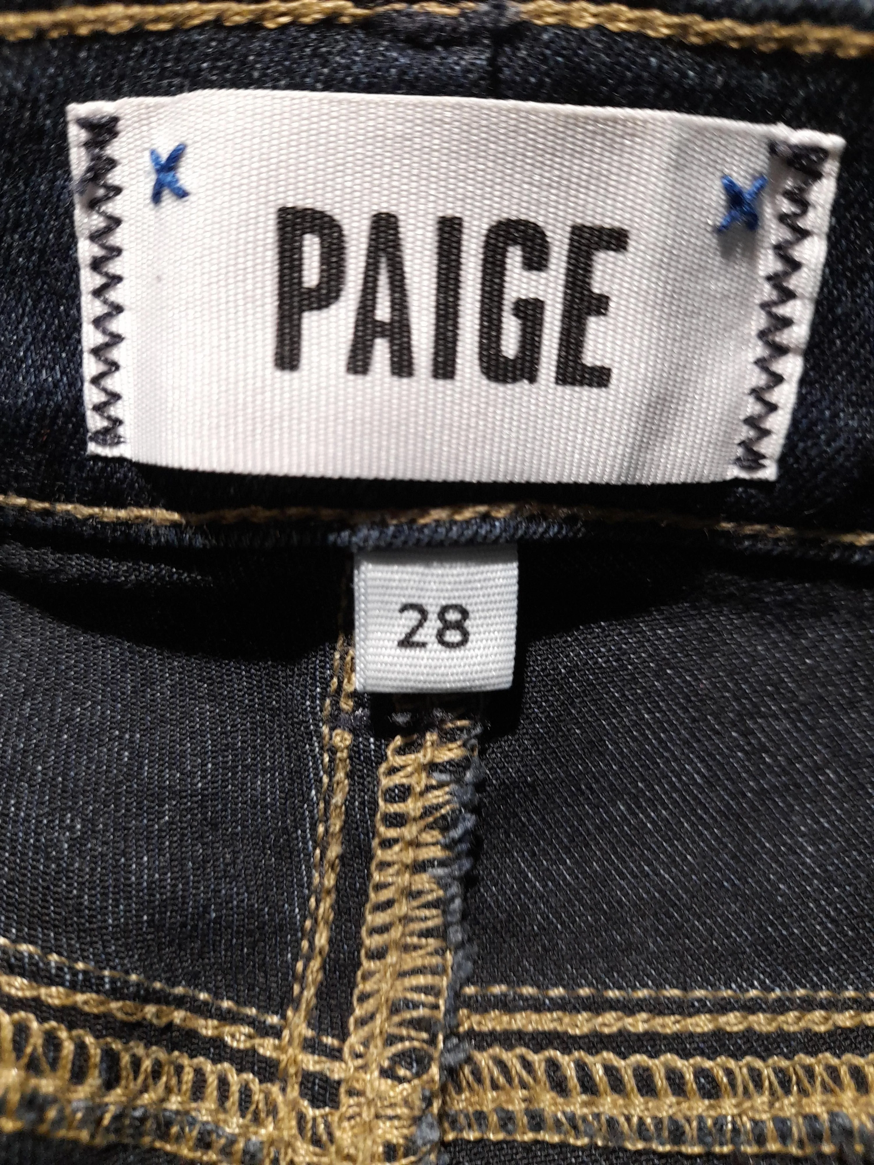 Paige Women's Leggings W 28 in Blue Rayon - Image 5