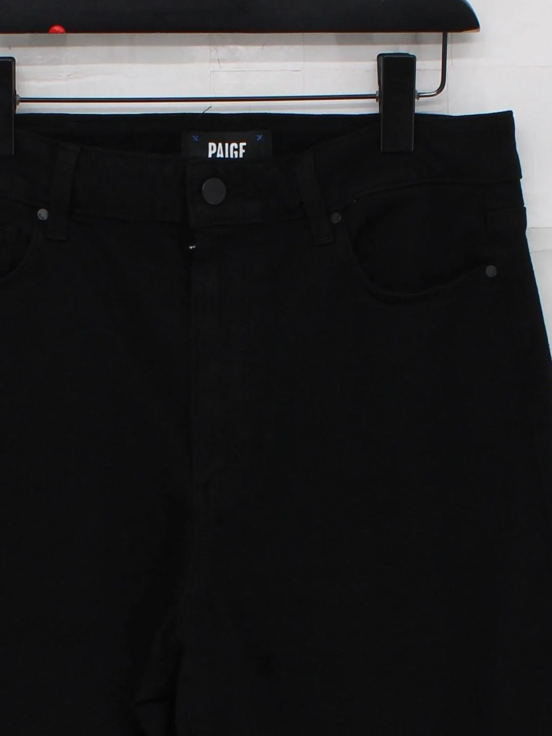 Paige Women's Trousers W 30 in Black Rayon - Image 3