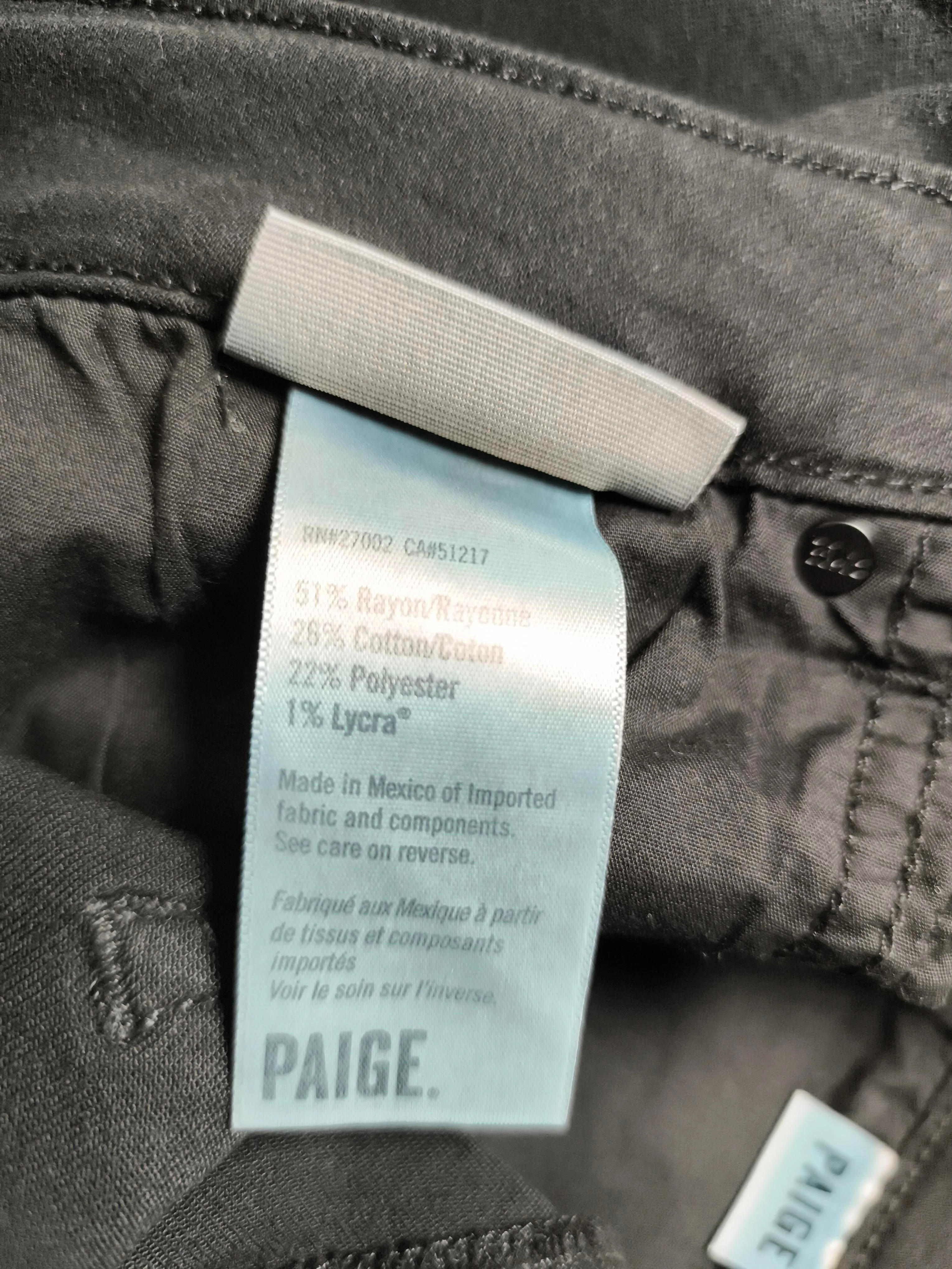 Paige Women's Trousers W 30 in Black Rayon - Image 6