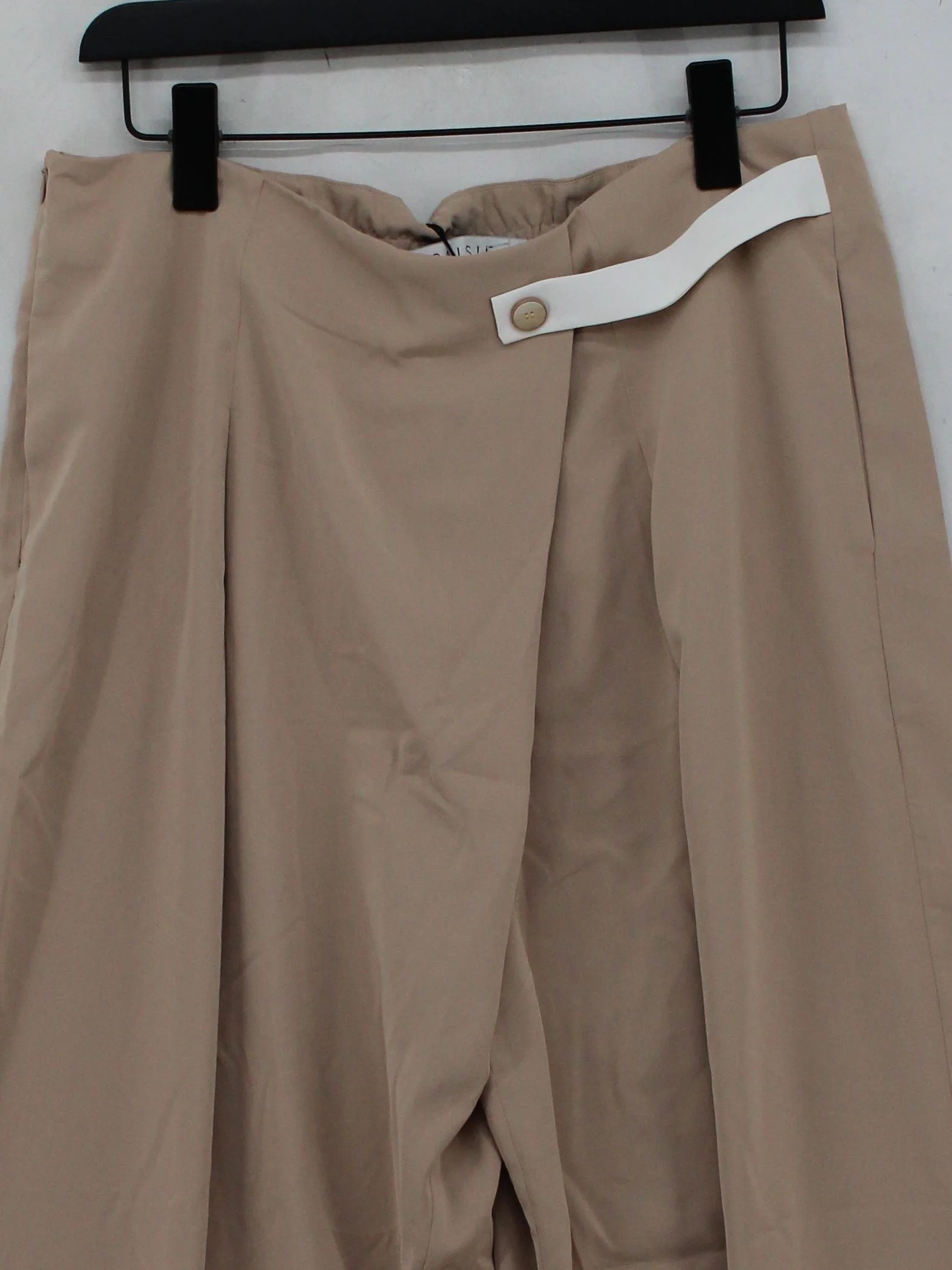 Paisie Women's Trousers UK 16 Tan 100% Polyester Wide-Leg Capri New with tags - Image 3