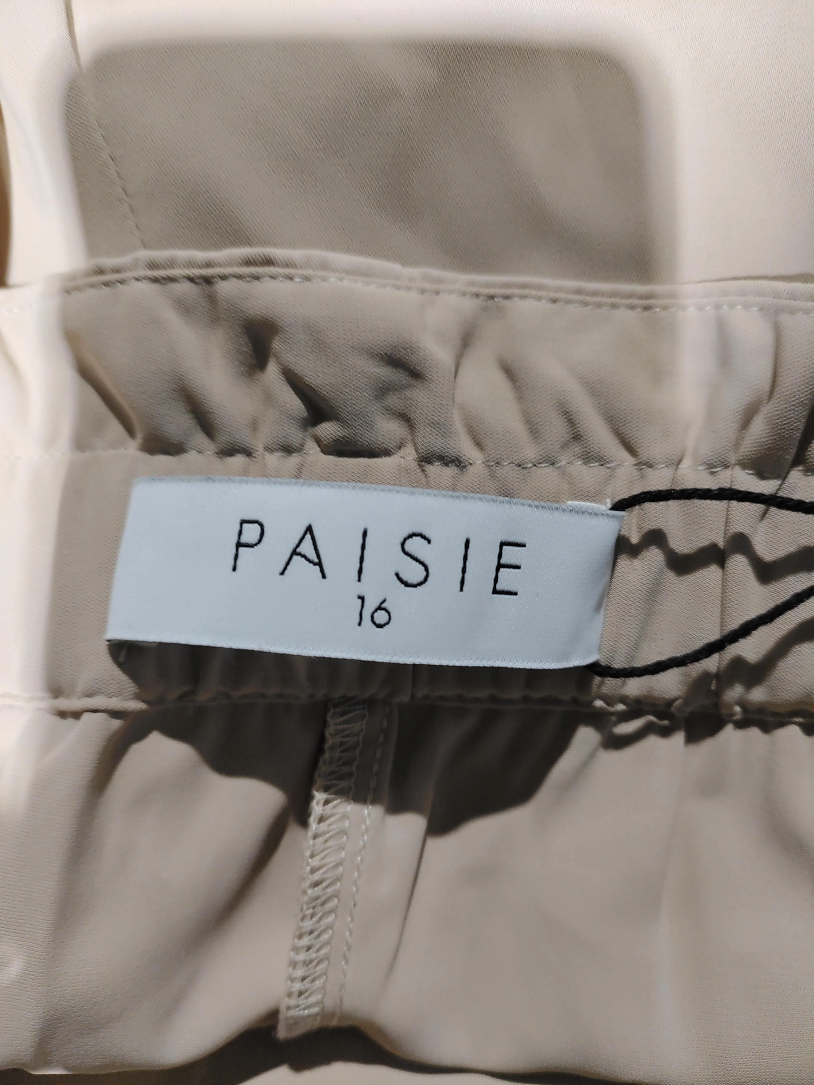 Paisie Women's Trousers UK 16 Tan 100% Polyester Wide-Leg Capri New with tags - Image 5