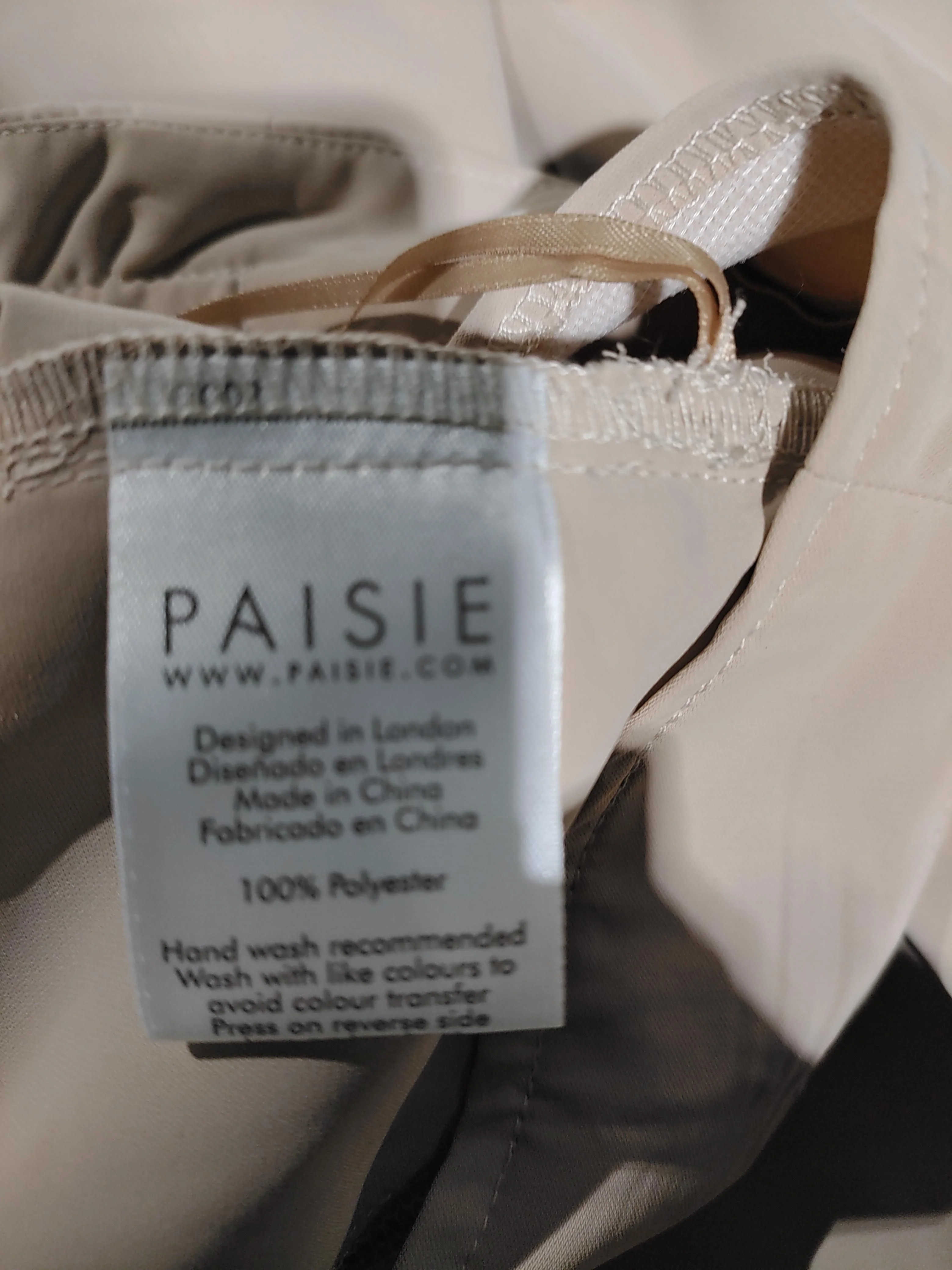 Paisie Women's Trousers UK 16 Tan 100% Polyester Wide-Leg Capri New with tags - Image 6