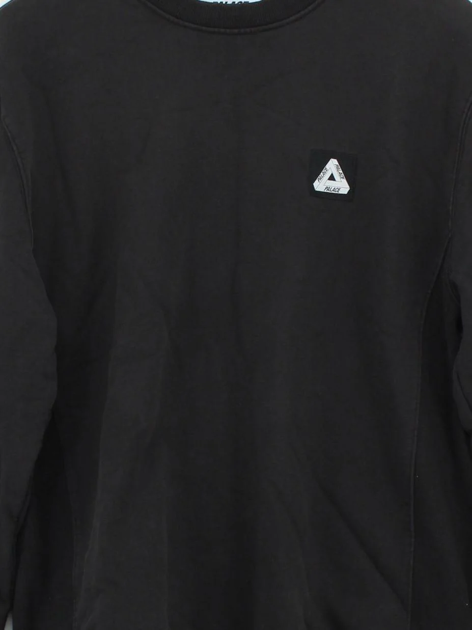 Palace Men's Hoodie M Black 100% Cotton Pullover - Image 3
