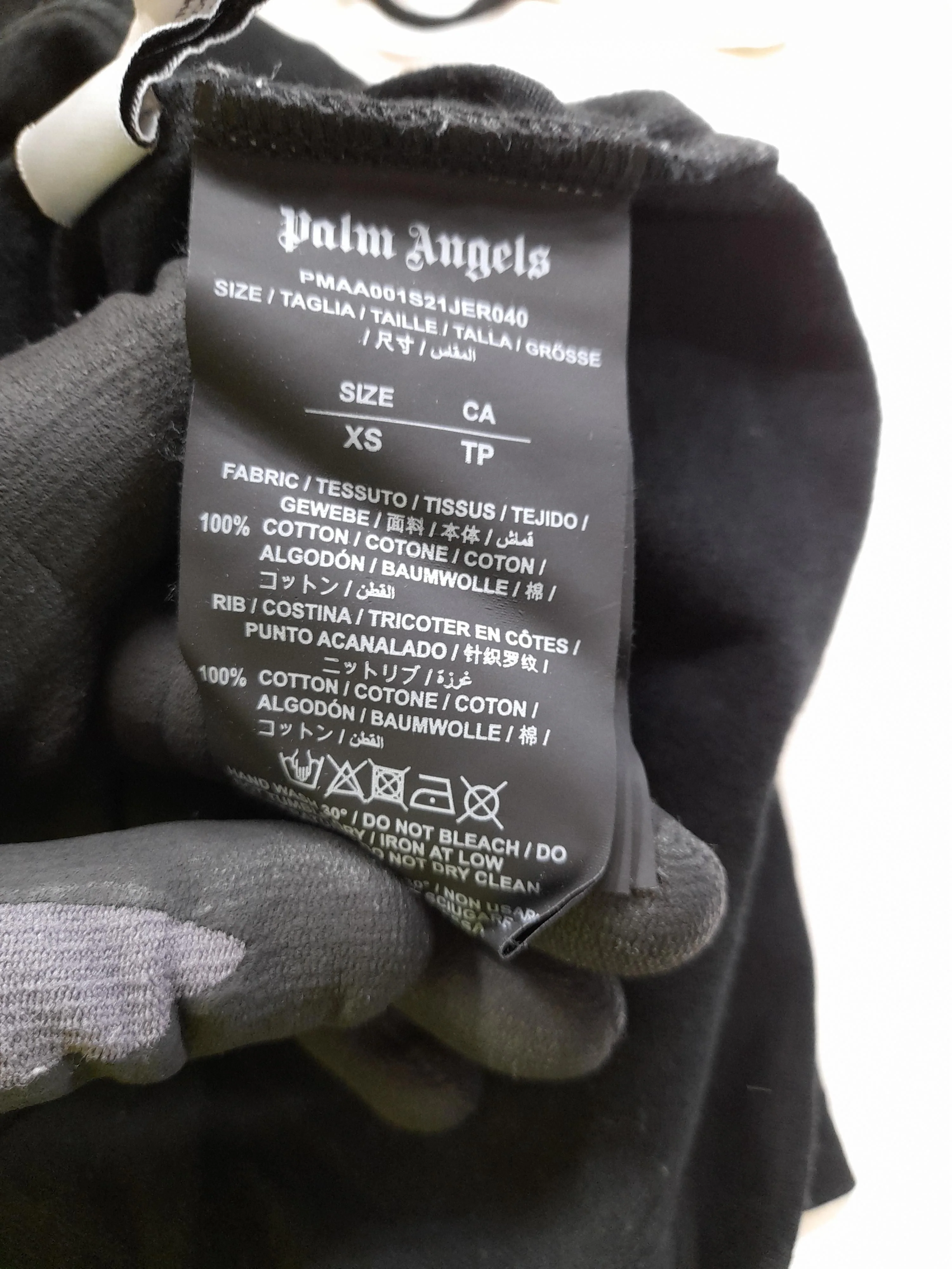 Palm Angels Men's T-Shirt XS Black Graphic 100% Cotton Basic - Image 7