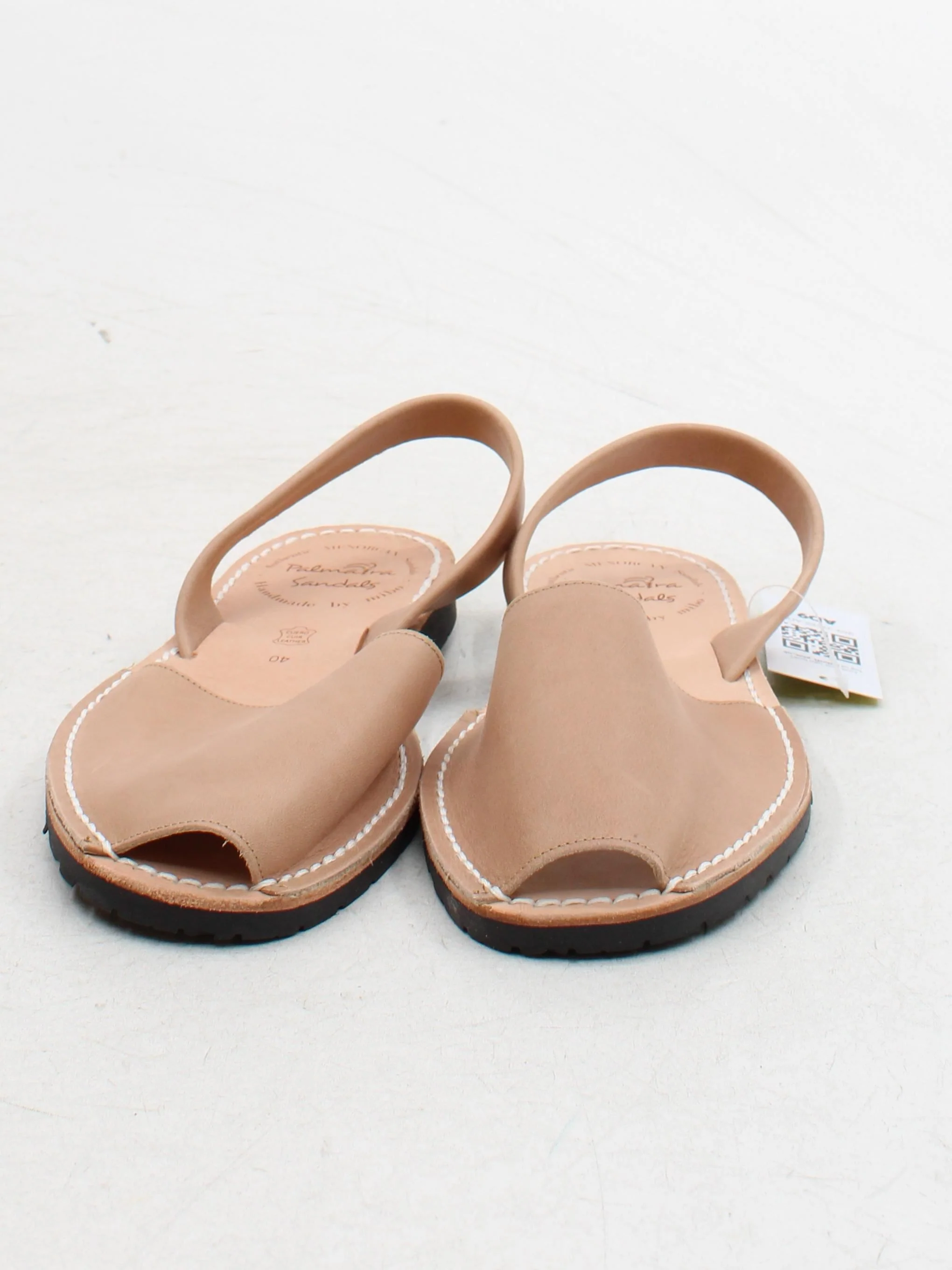 Palmaira Sandals Women's Sandals UK 7 Tan 100% Leather Flat - Image 2