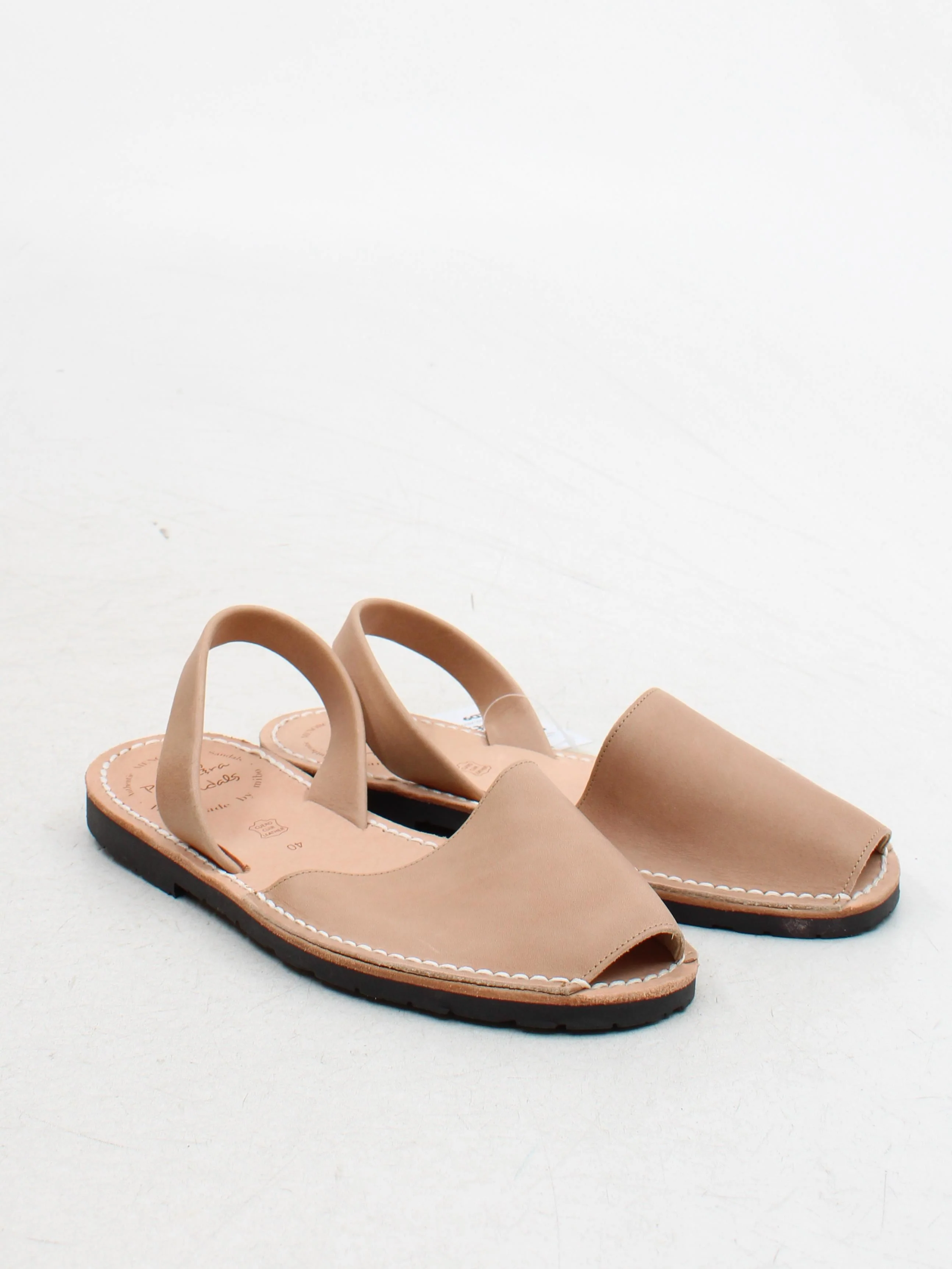 Palmaira Sandals Women's Sandals UK 7 Tan 100% Leather Flat - Image 4