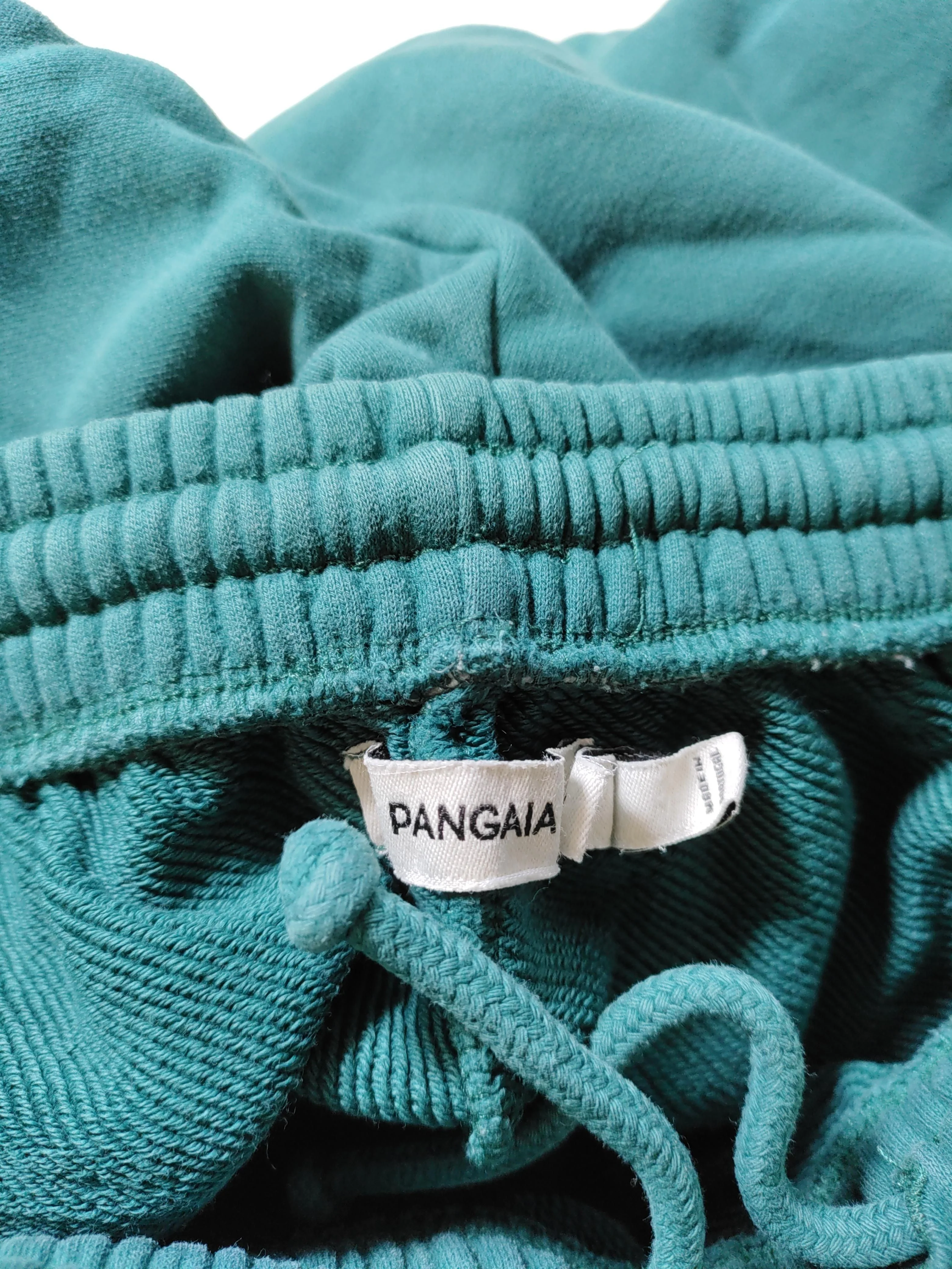 Pangaia Men's Sports Bottoms L Green 100% Cotton Tapered Sweatpants - Image 5