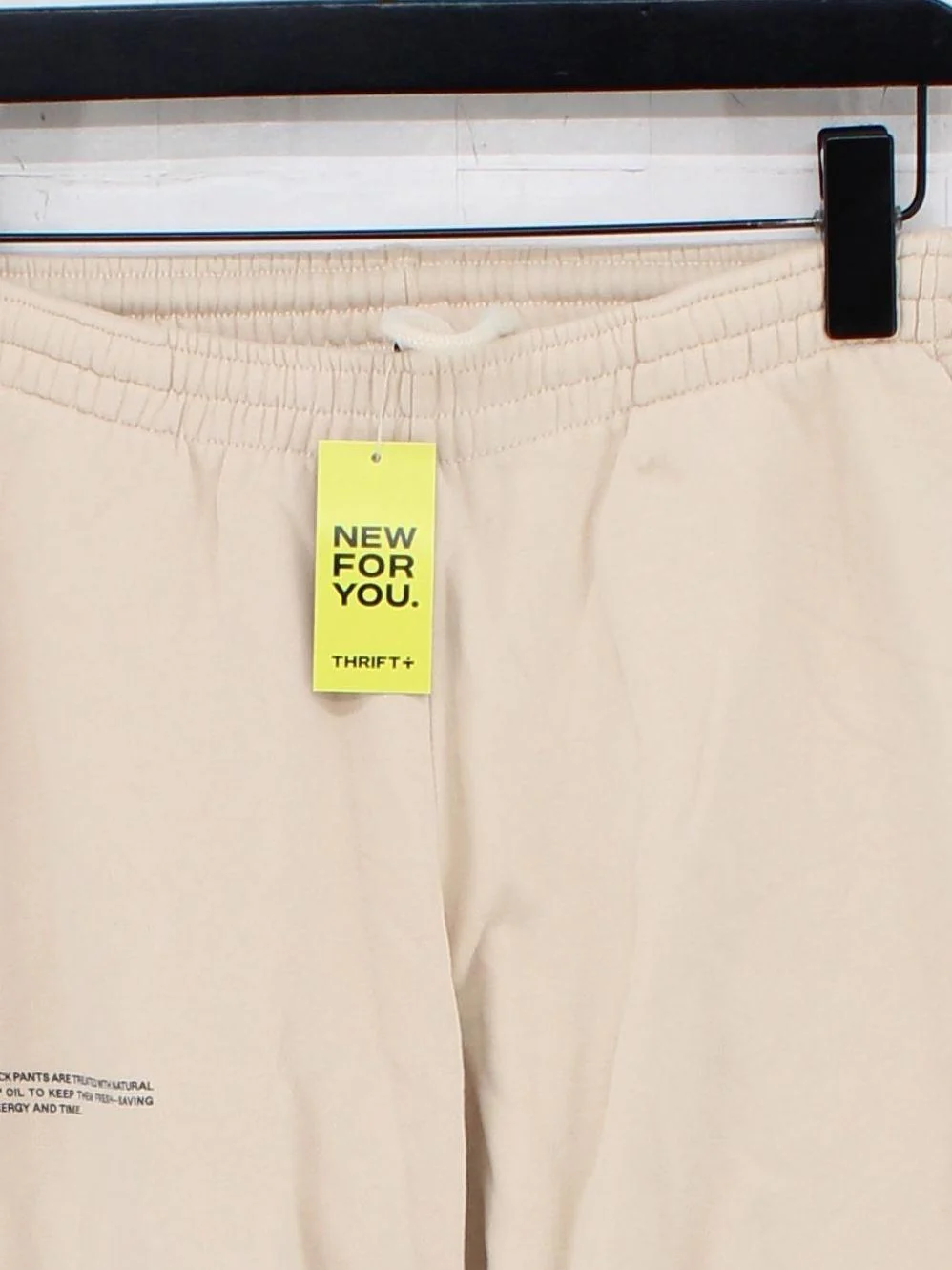 Pangaia Men's Sports Bottoms XXS Cream 100% Cotton Tapered Sweatpants - Image 3