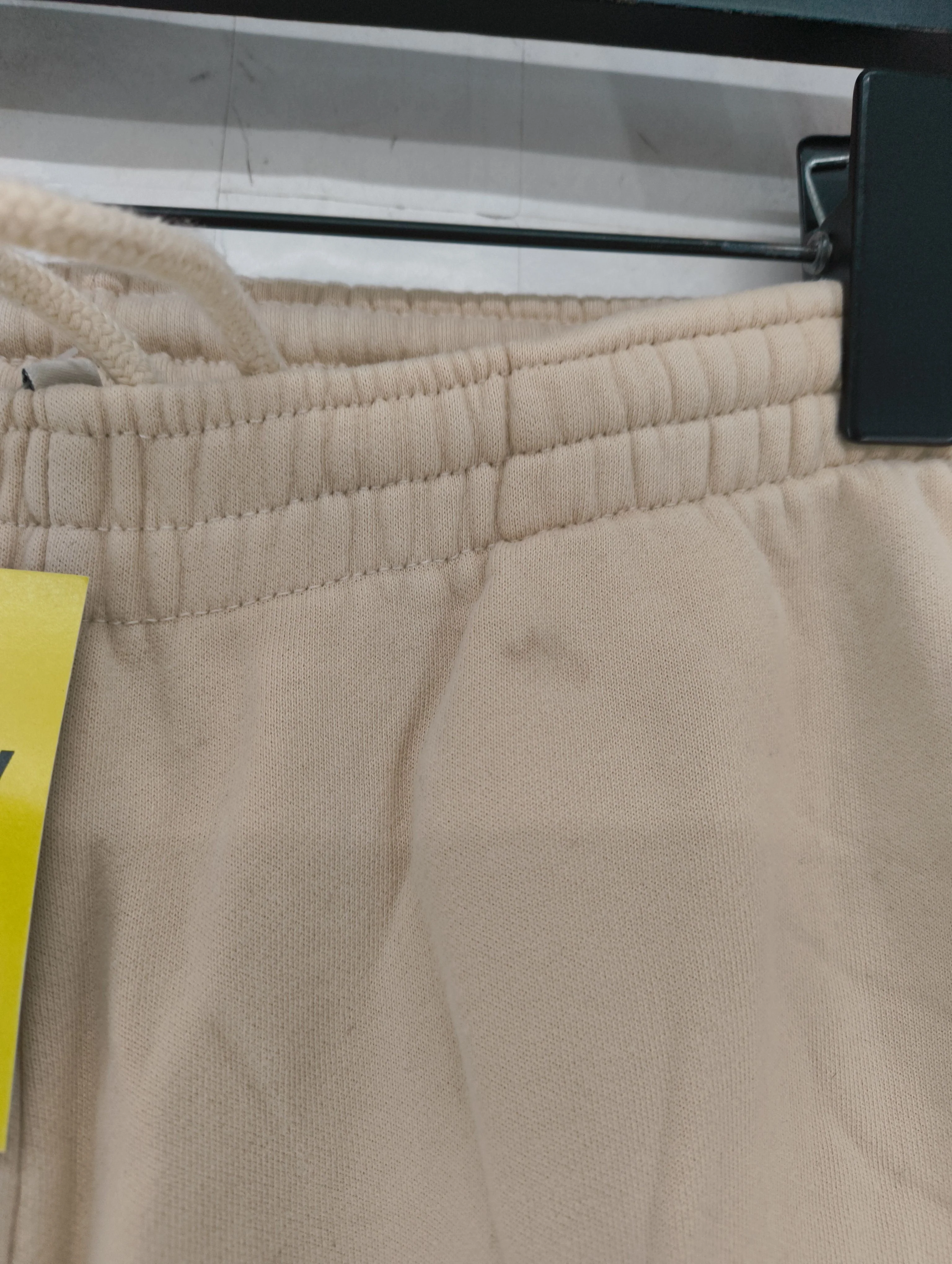Pangaia Men's Sports Bottoms XXS Cream 100% Cotton Tapered Sweatpants - Image 5