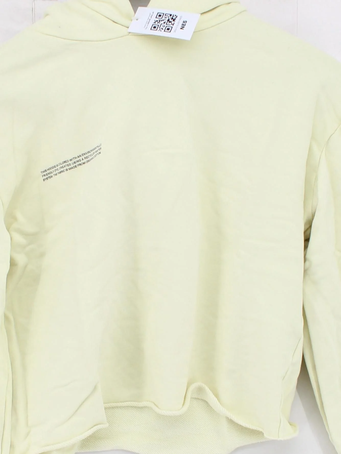 Pangaia Women's Hoodie XXS Yellow 100% Cotton Pullover - Image 3