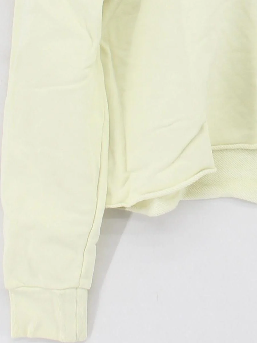 Pangaia Women's Hoodie XXS Yellow 100% Cotton Pullover - Image 4