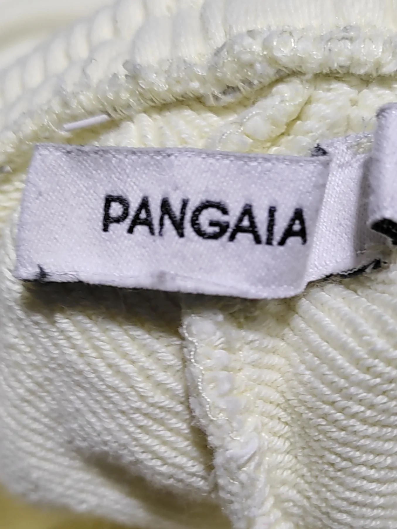 Pangaia Women's Sports Bottoms XXS Cream 100% Cotton Tapered Sweatpants - Image 6