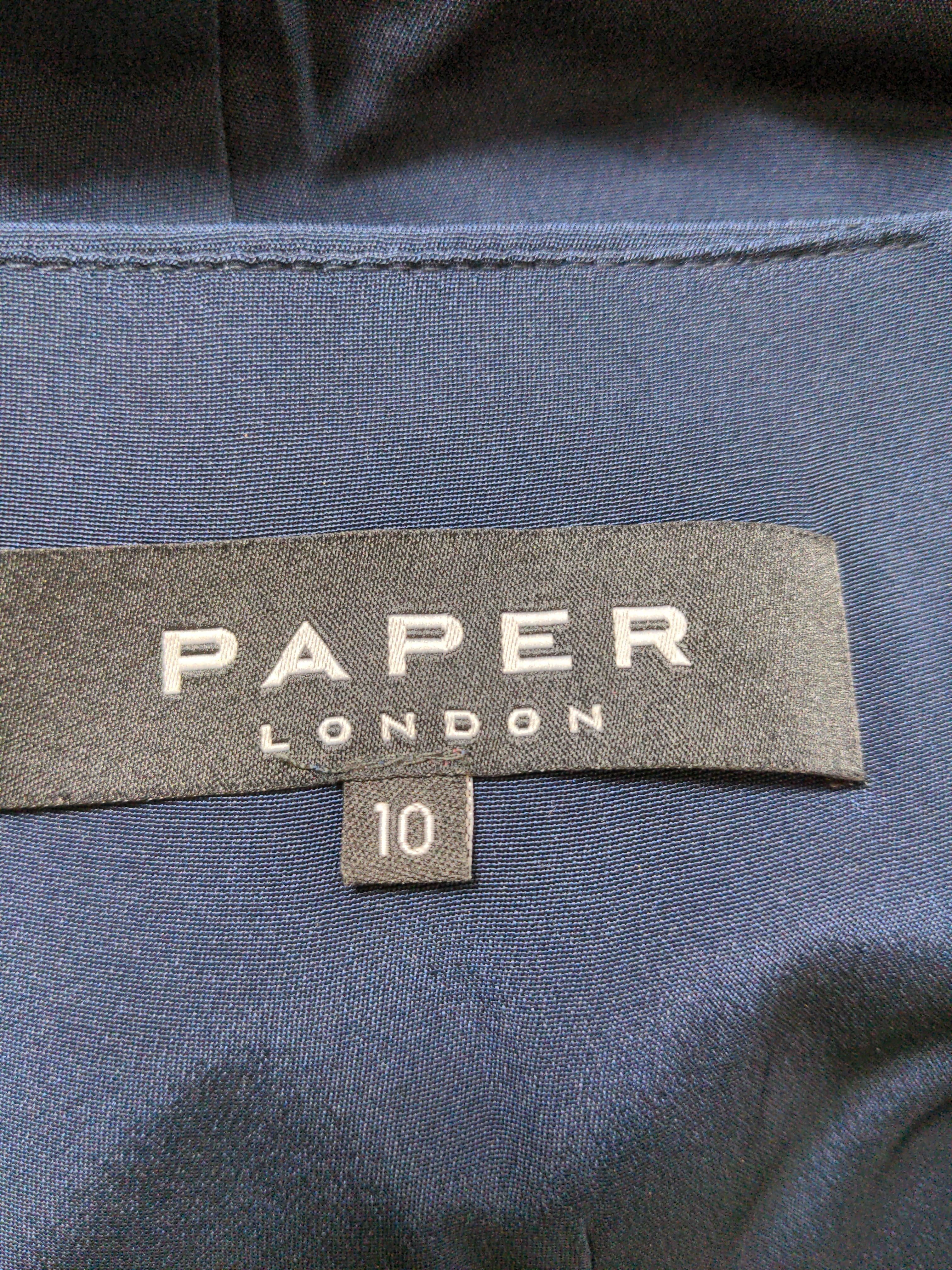 Paper London Women's Jumpsuit UK 10 Blue 100% Other Wide-Leg Jumpsuit - Image 5