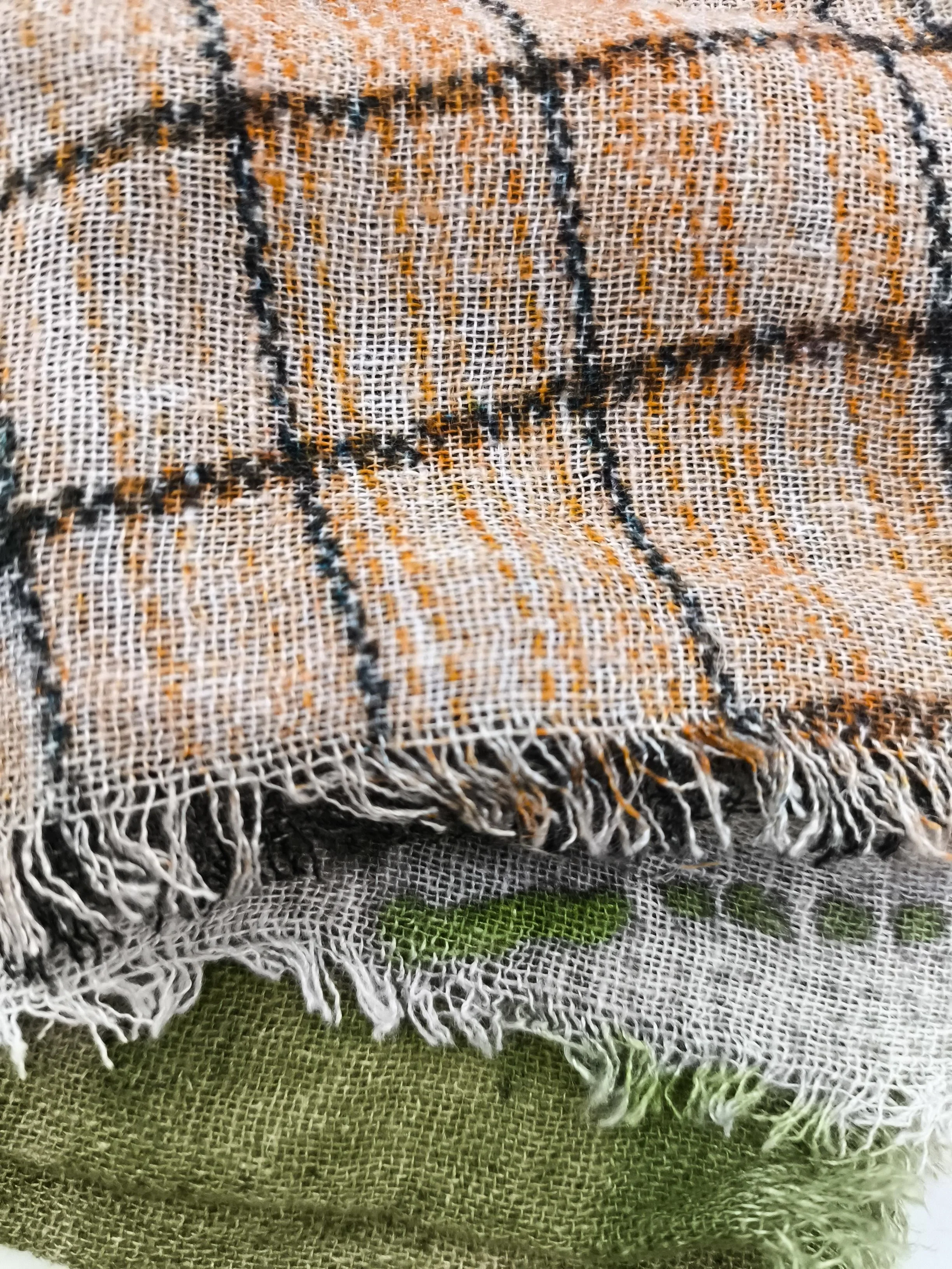 Parfois Men's Scarf Multi Checkered 100% Other Scarf - Image 4