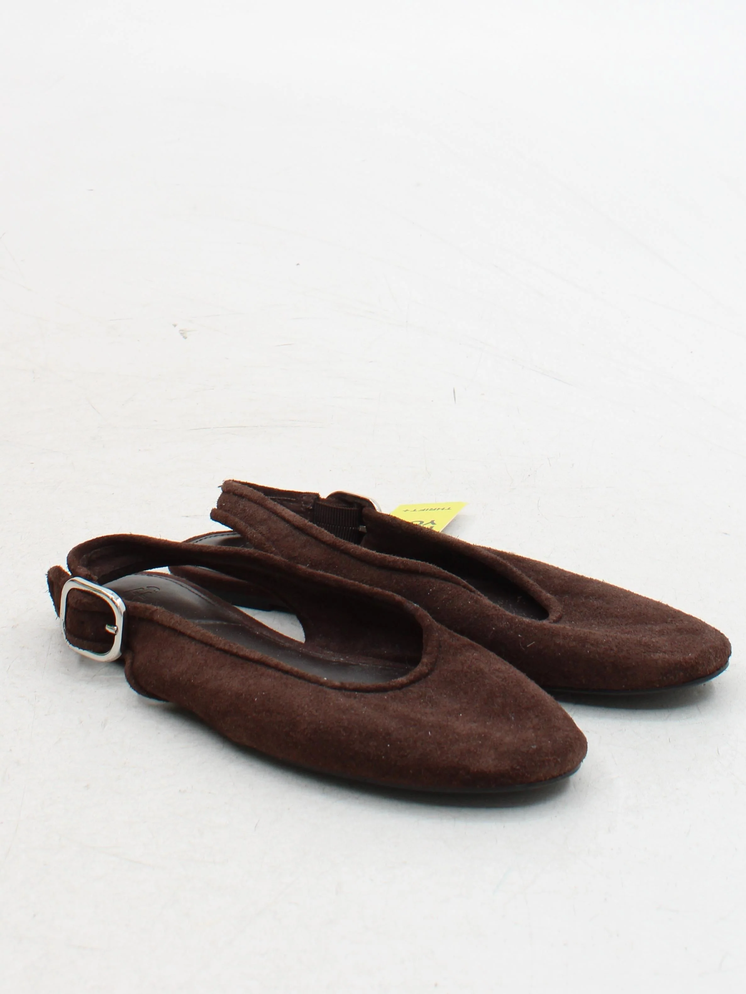 Parfois Women's Flat Shoes UK 6 Brown 100% Suede Ballet - Image 4