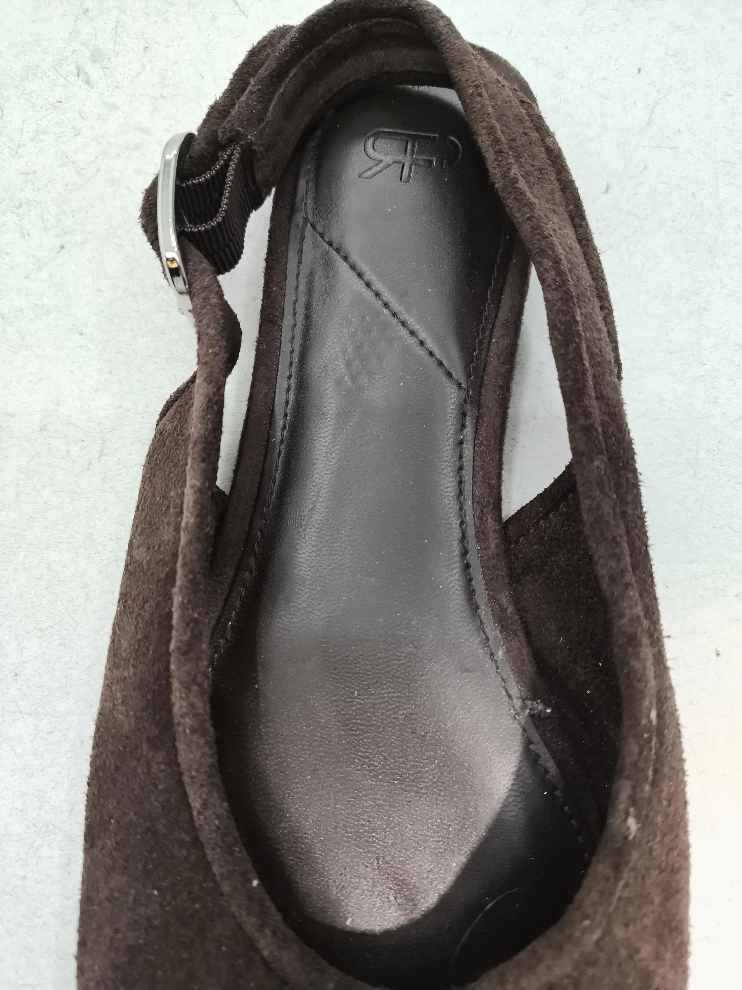 Parfois Women's Flat Shoes UK 6 Brown 100% Suede Ballet - Image 6
