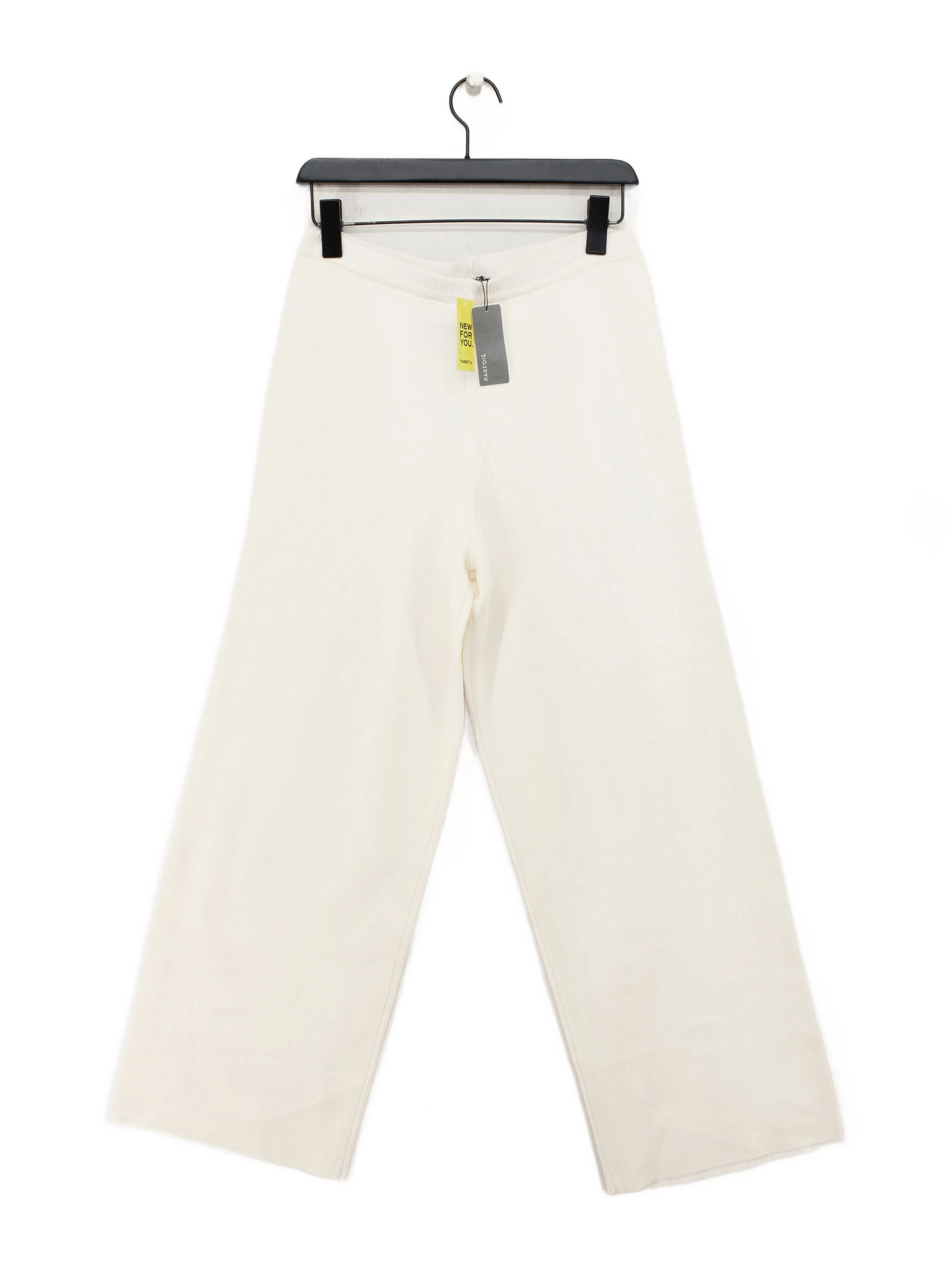 Parfois Women's Trousers M Cream Viscose with Polyester, Polyamide Sweatpants
