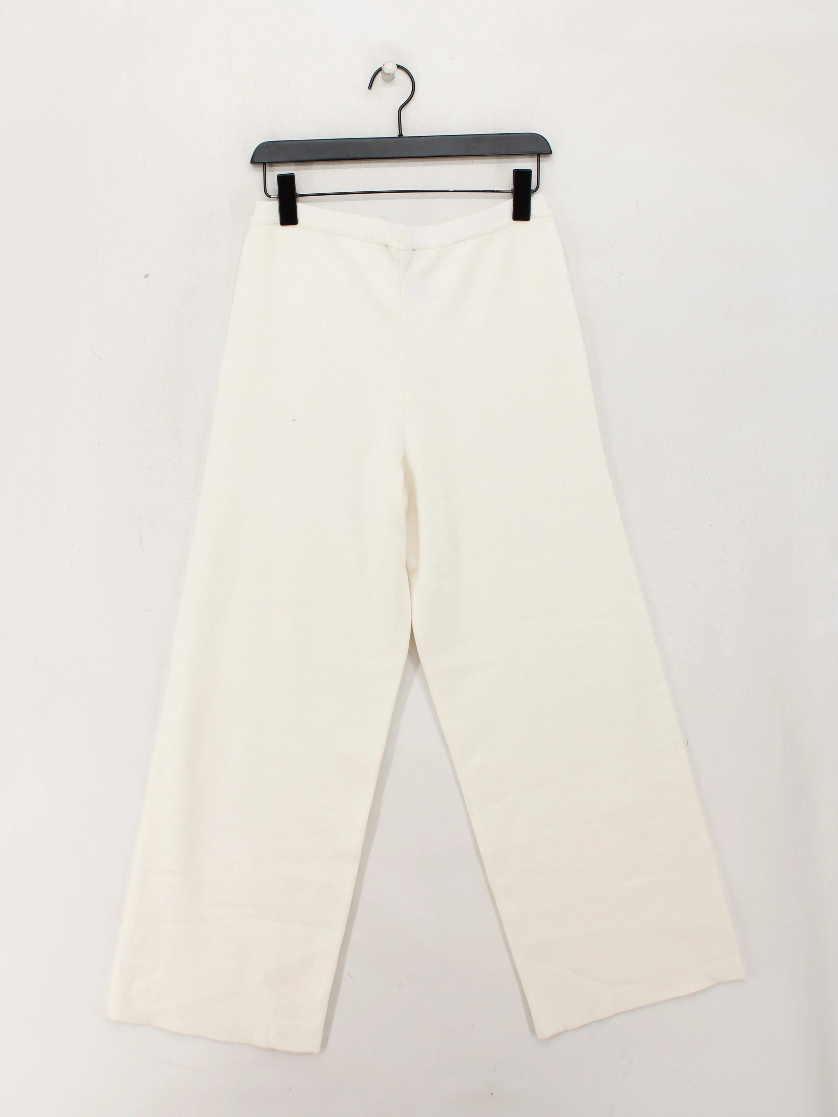 Parfois Women's Trousers M Cream Viscose with Polyester, Polyamide Sweatpants - Image 2