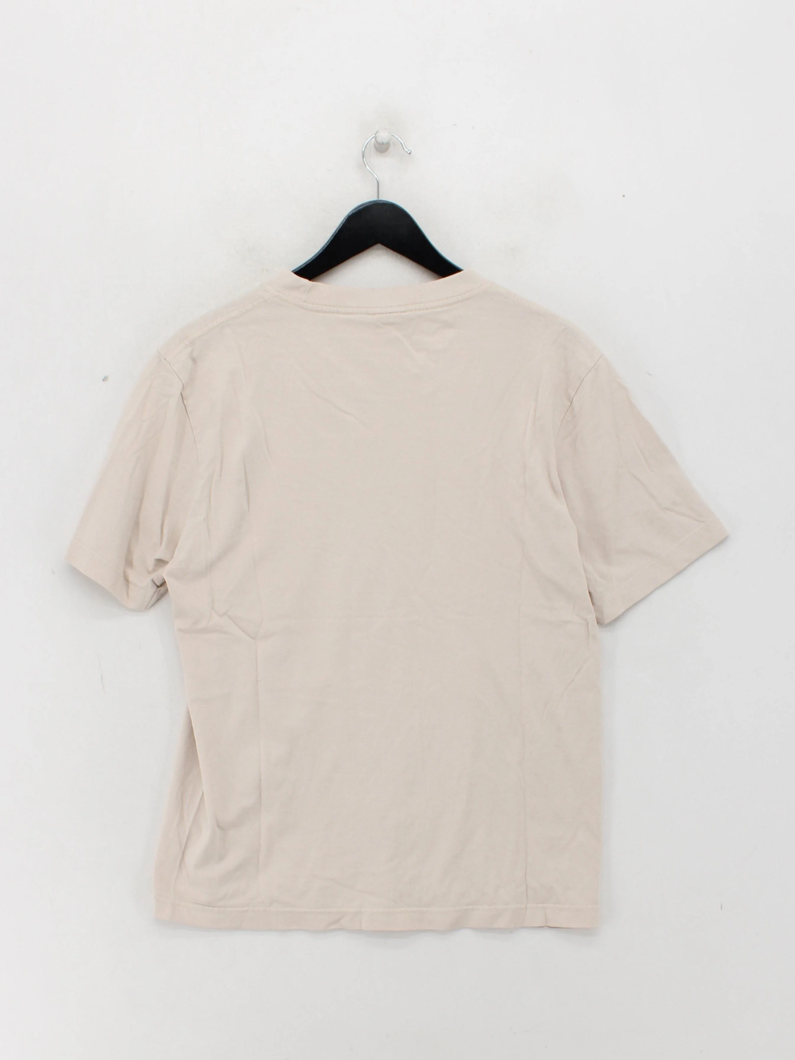 Parlez Men's T-Shirt M Cream Graphic 100% Cotton Basic - Image 2