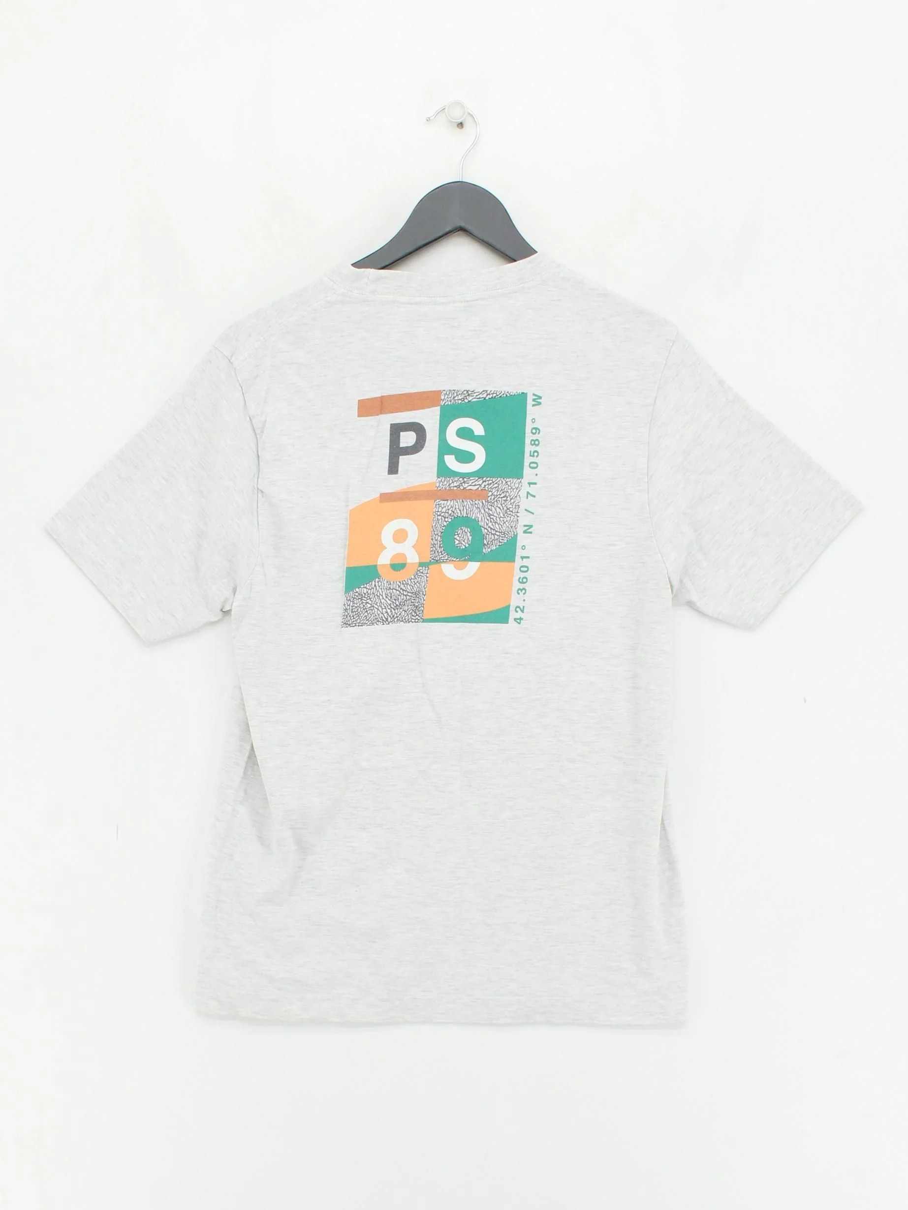 Parlez Men's T-Shirt M Grey Graphic Cotton with Viscose Basic - Image 2