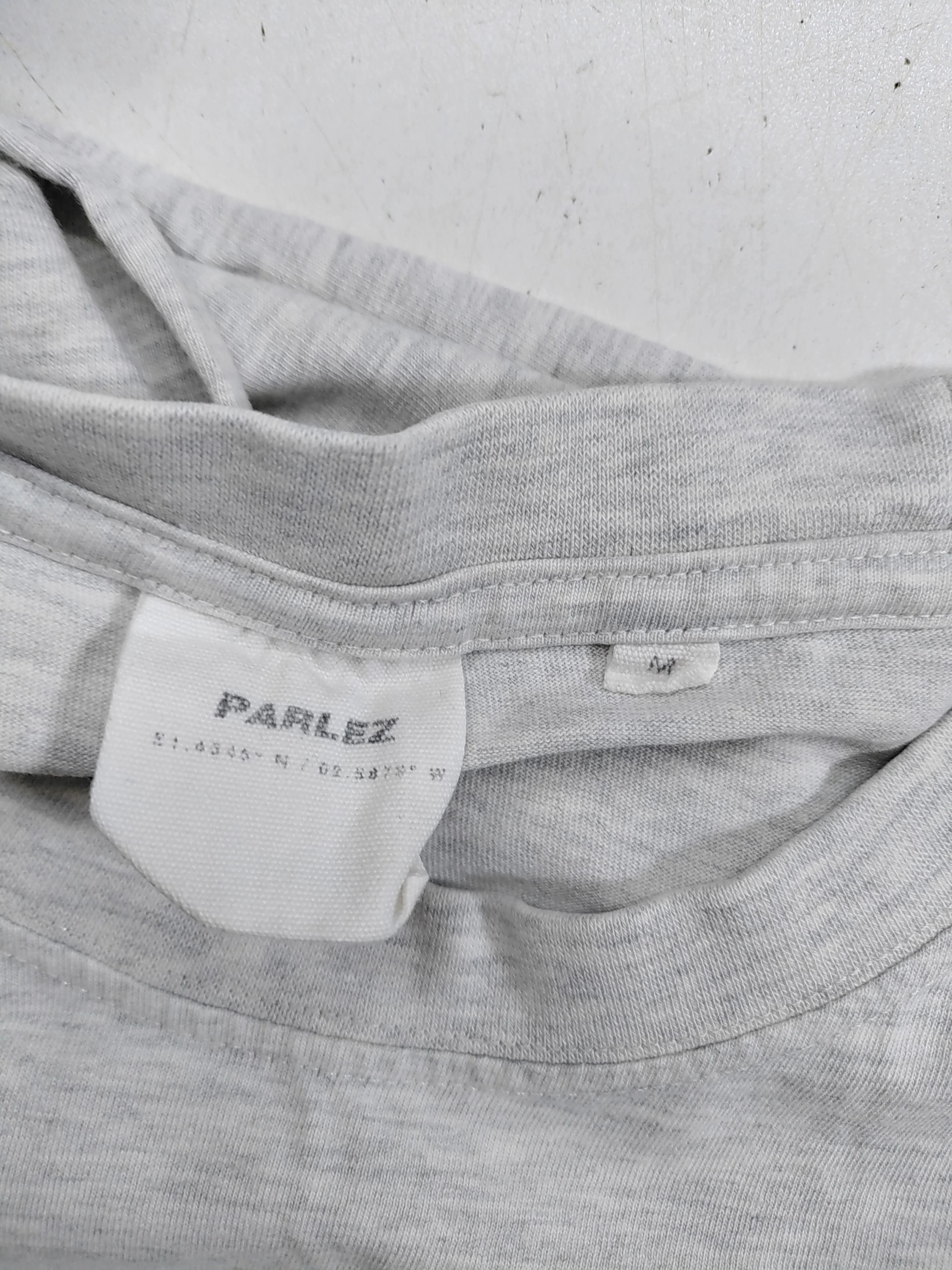 Parlez Men's T-Shirt M Grey Graphic Cotton with Viscose Basic - Image 5