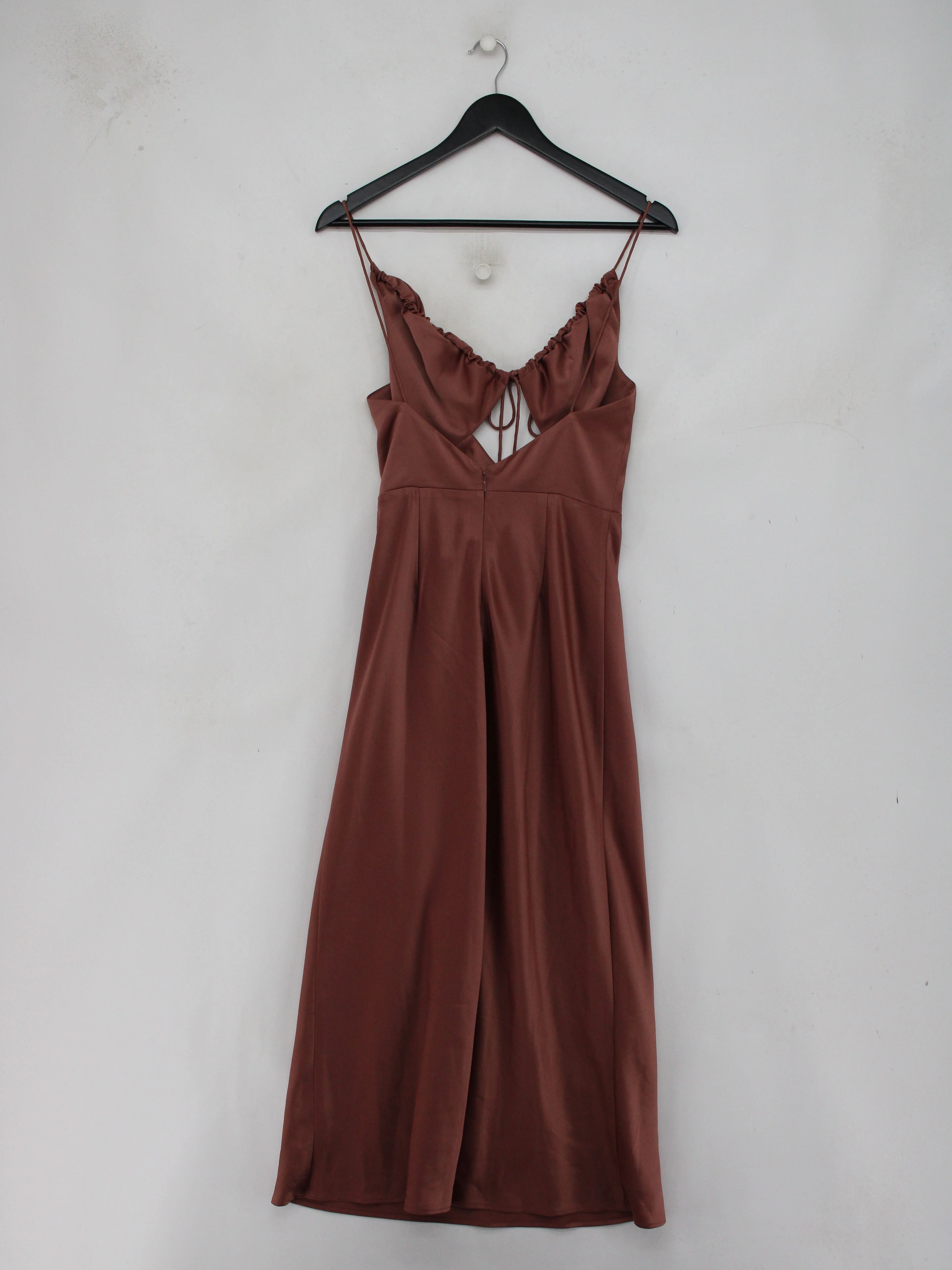pasduchas Slip Midi Dress UK8 in Brown - Image 2