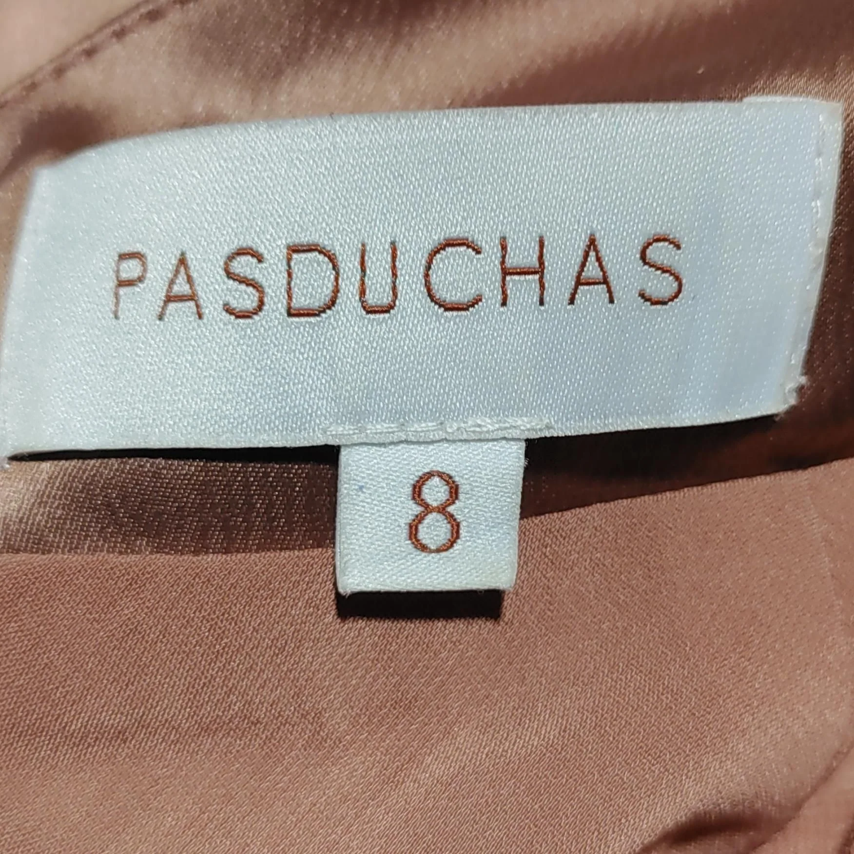 pasduchas Slip Midi Dress UK8 in Brown - Image 5
