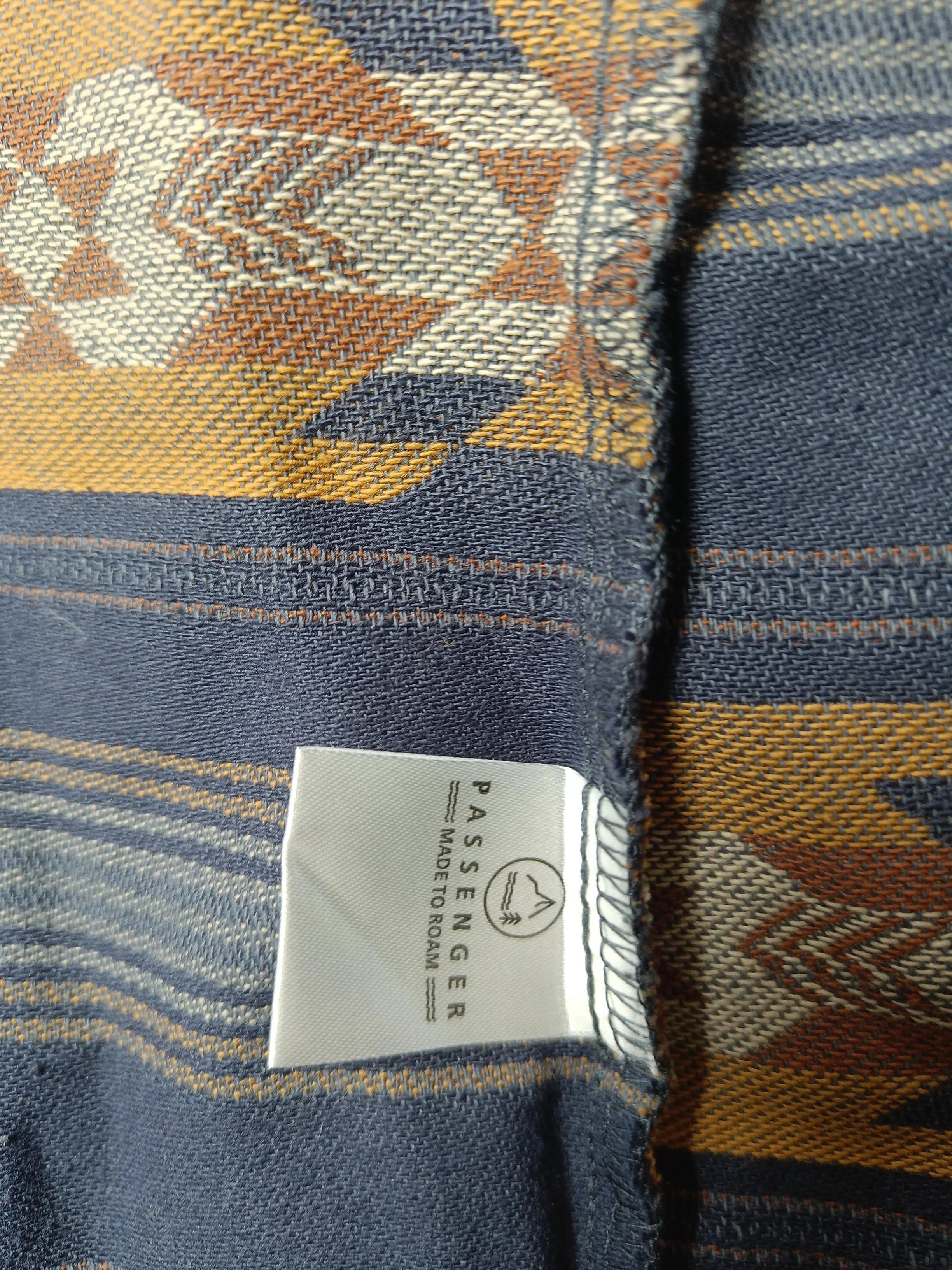 Passenger Men's Shirt M Multi Geometric 100% Cotton Basic - Image 6