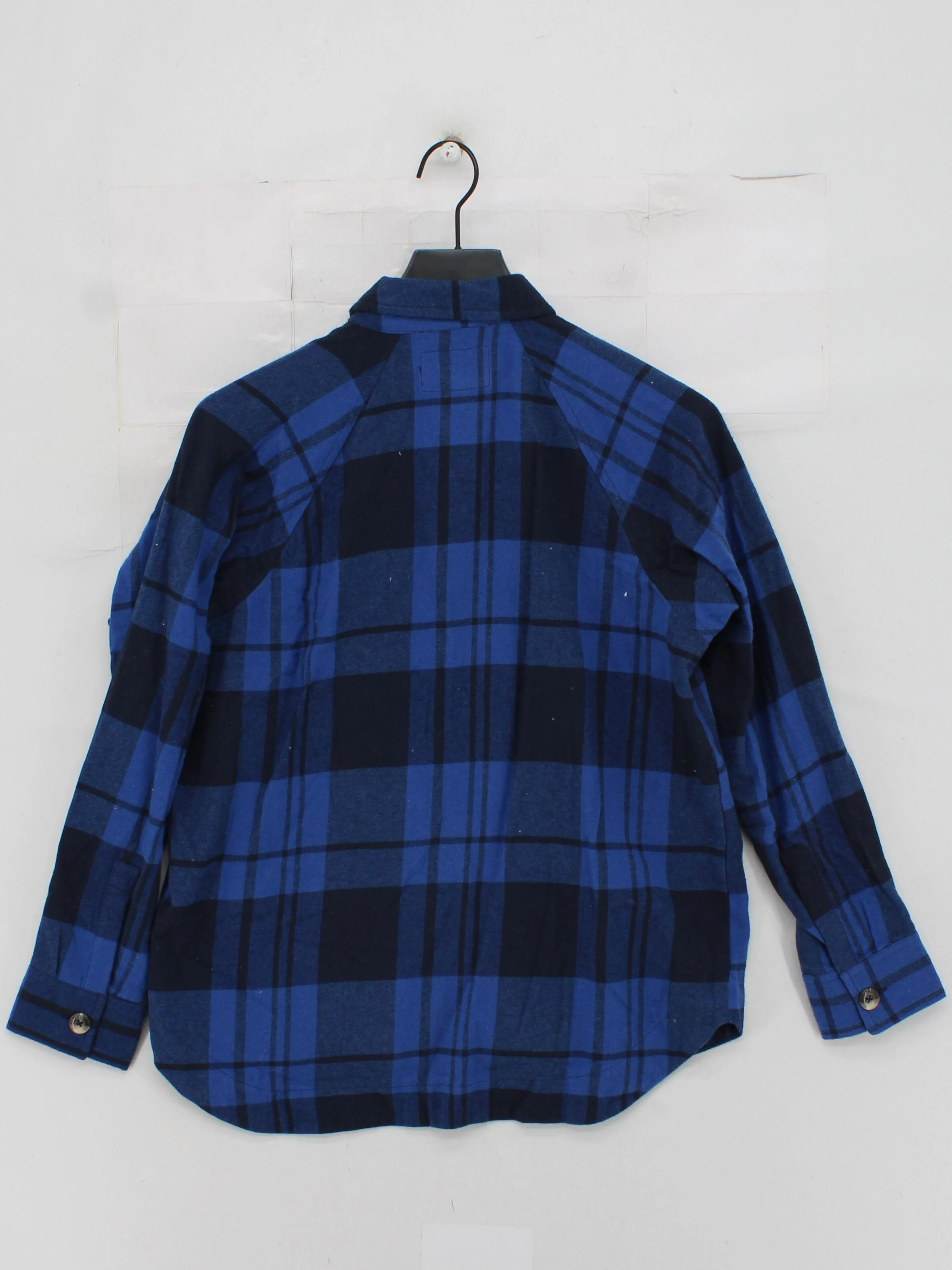 Passenger Men's Shirt XS Blue Checkered 100% Cotton Basic - Image 2