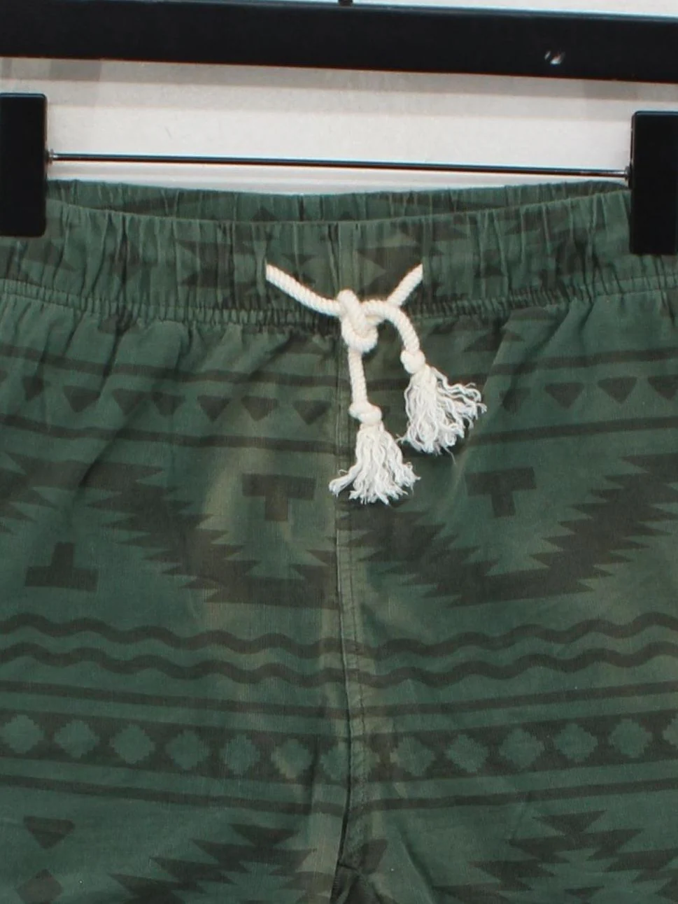 Passenger Men's Shorts M Green Paisley 100% Cotton Sweat - Image 3