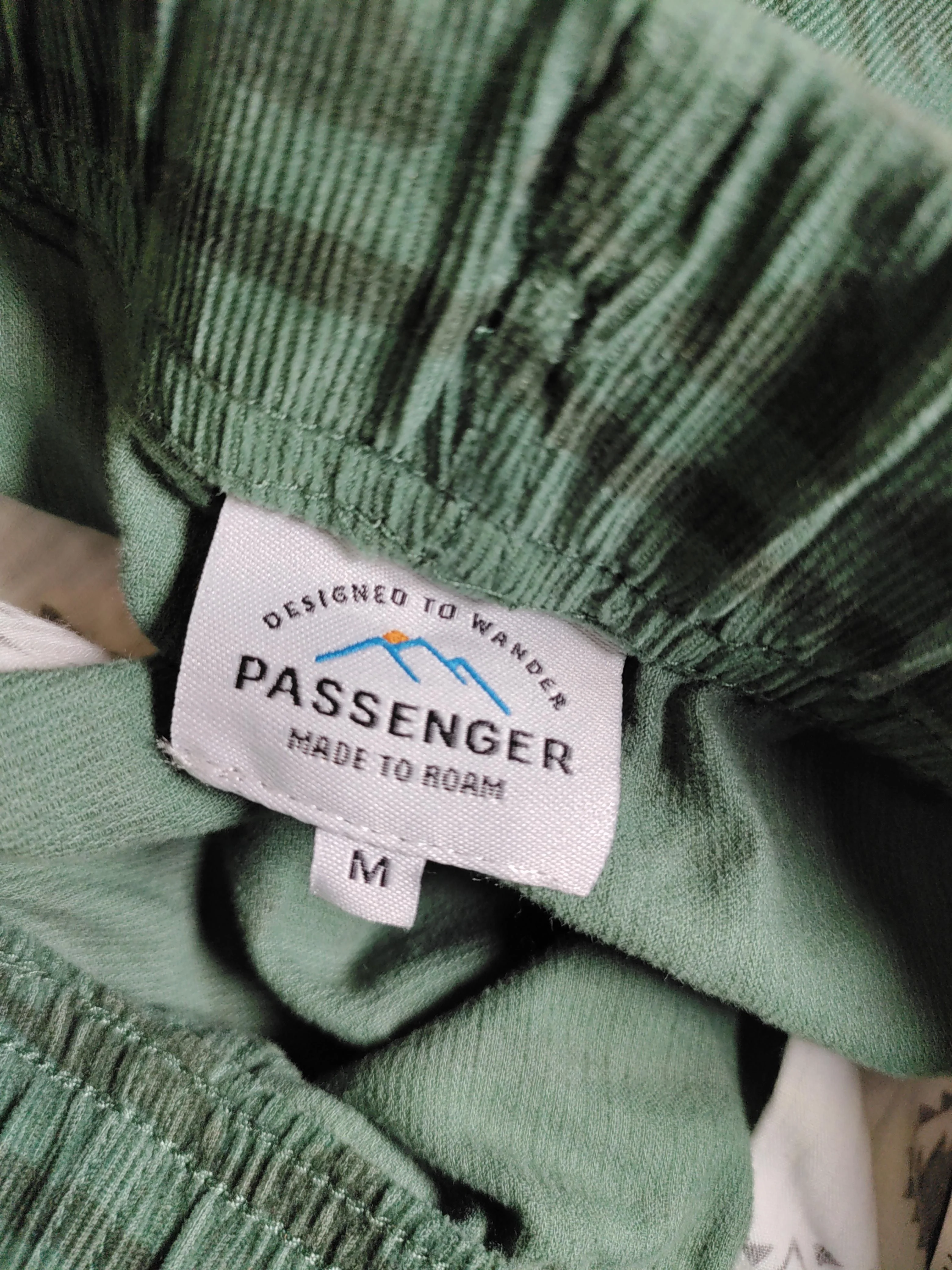 Passenger Men's Shorts M Green Paisley 100% Cotton Sweat - Image 6