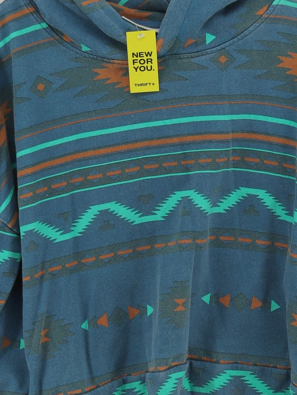 Passenger Women's Hoodie M Multi Geometric Cotton with Polyester Pullover - Image 3