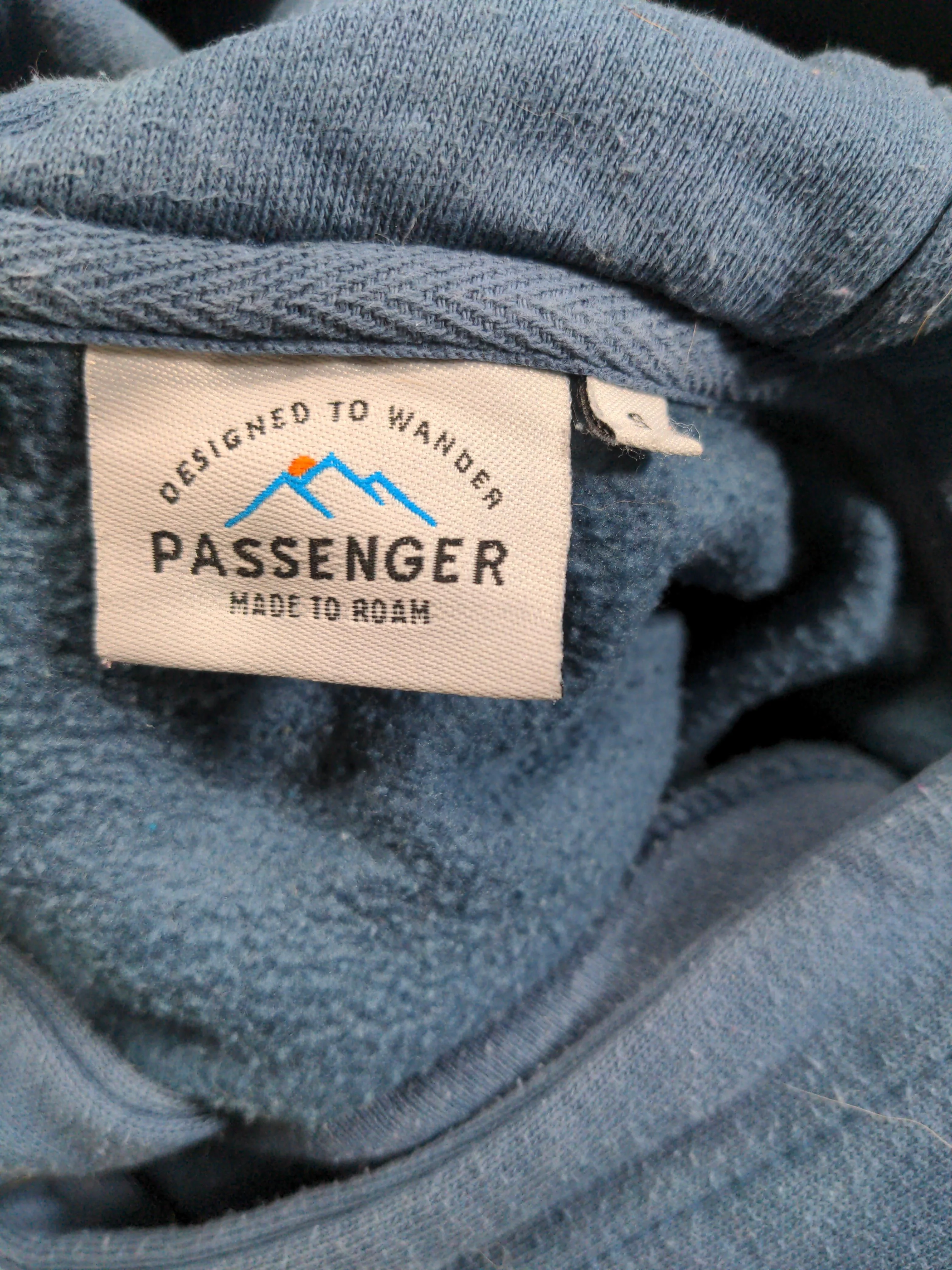 Passenger Women's Hoodie S Blue Graphic 100% Cotton Pullover - Image 7