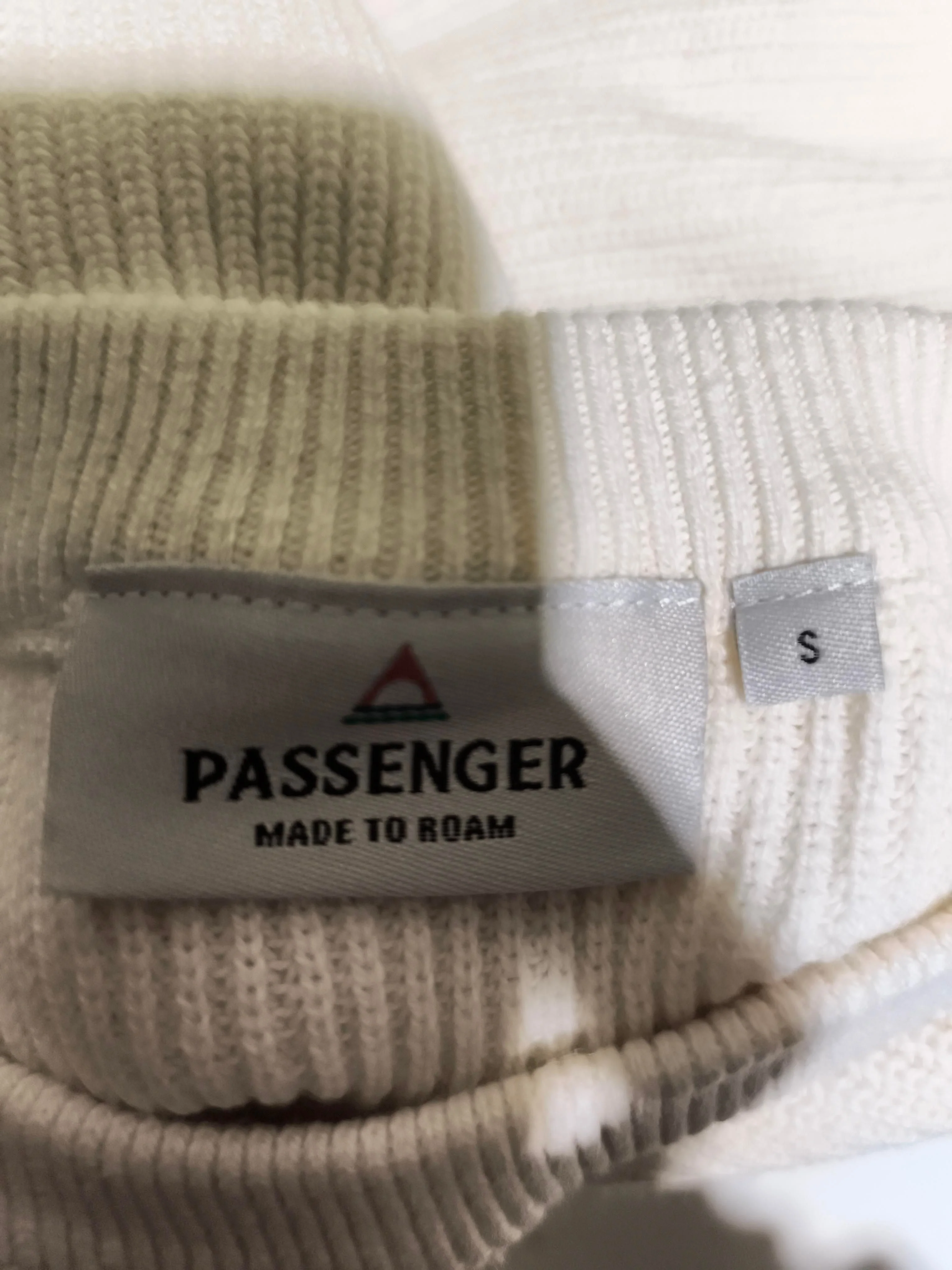 Passenger Women's Jumper S Cream Cotton with Acrylic Round Neck Pullover - Image 5