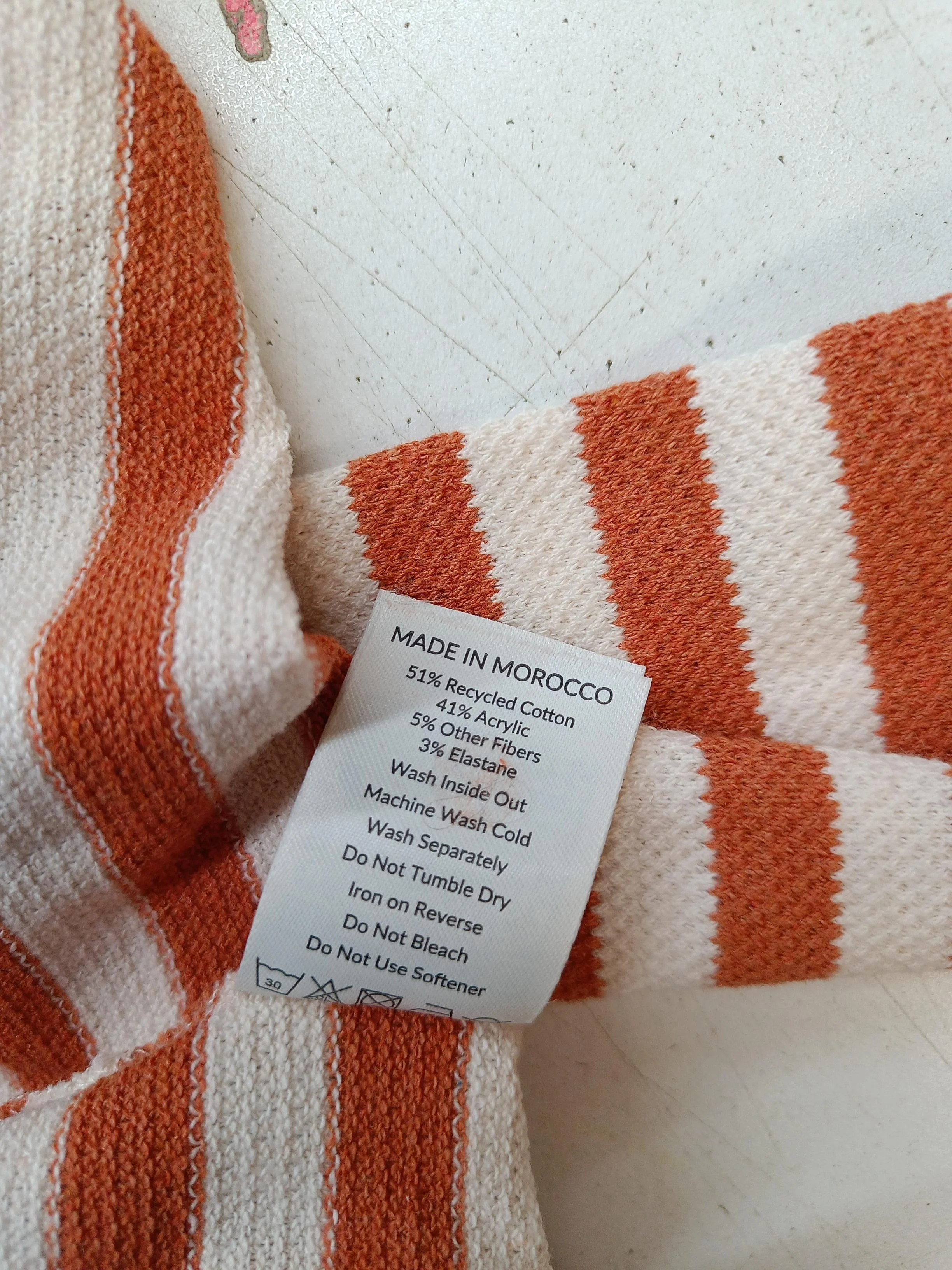 Passenger Women's Jumper XS Orange Cotton with Acrylic, Elastane Pullover - Image 6