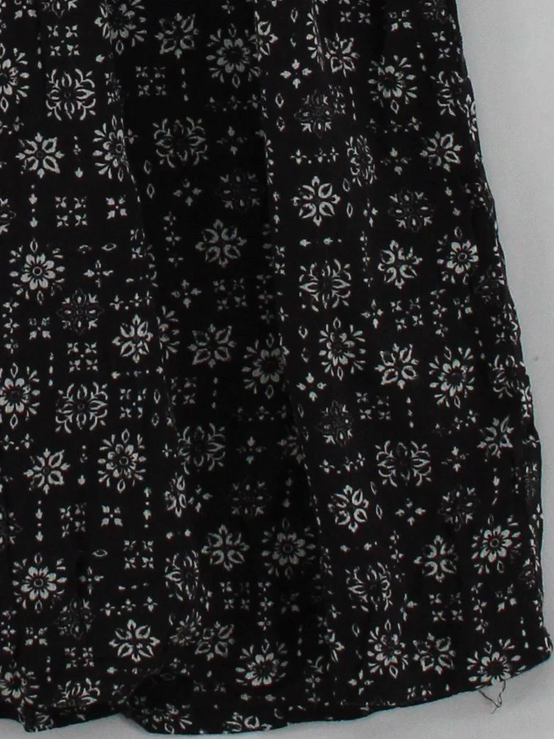 Passenger Women's Playsuit S Black Floral Viscose with Cotton Playsuit - Image 4