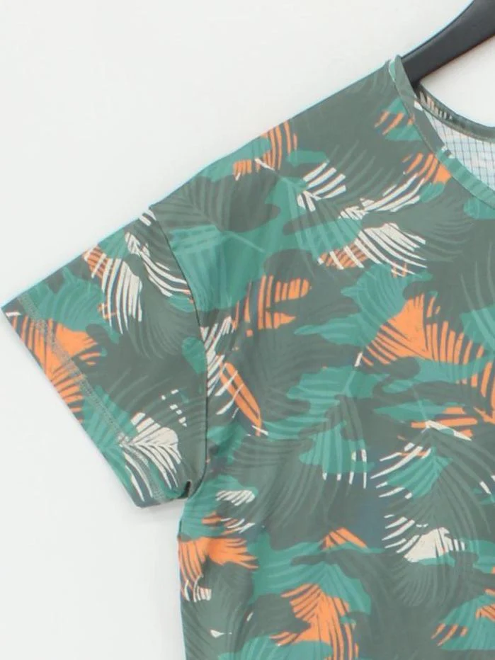 Passenger Women's T-Shirt S Green Graphic Polyester with Elastane Basic - Image 4