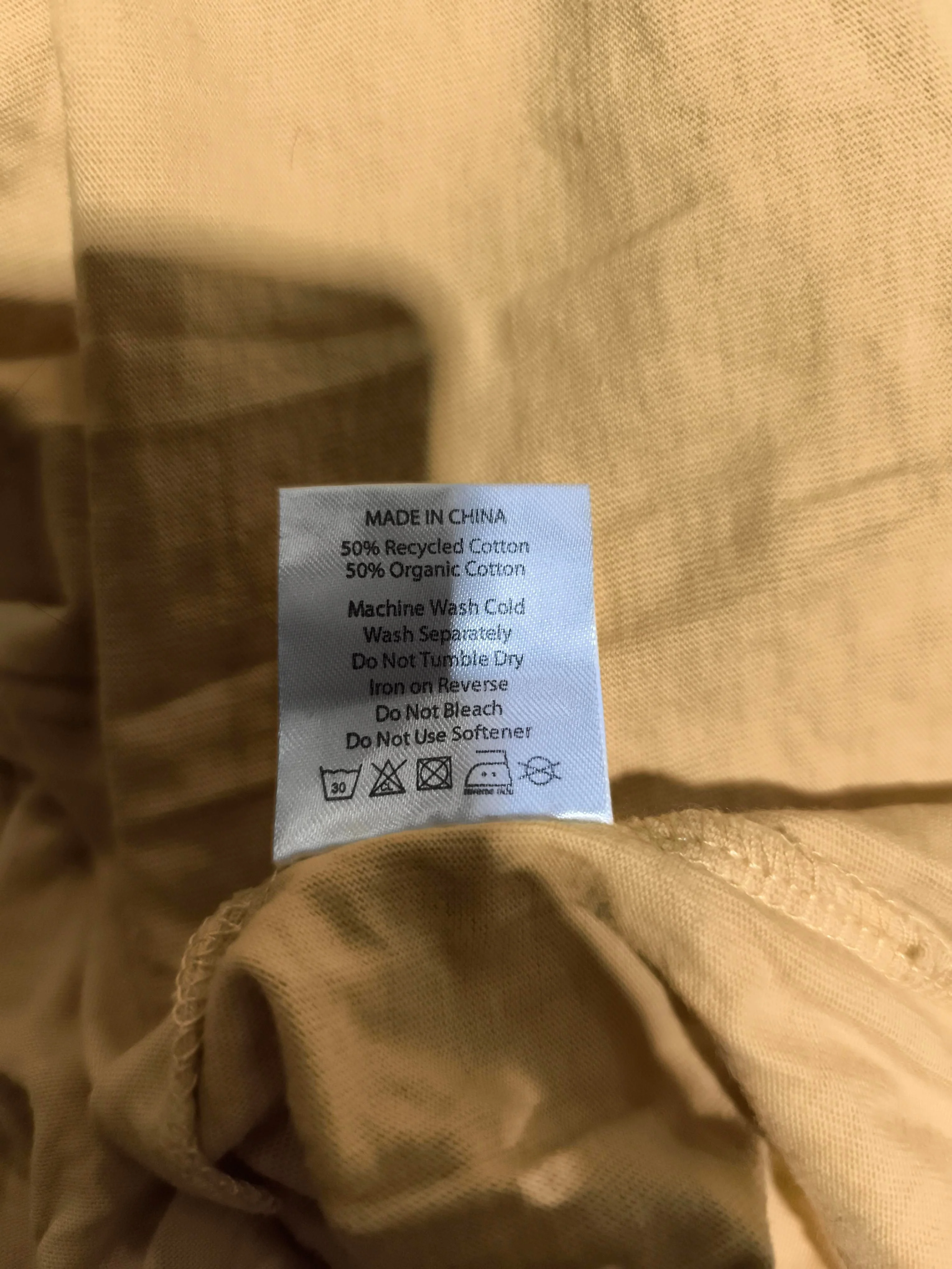 Passenger Women's T-Shirt S Yellow 100% Cotton Basic - Image 6
