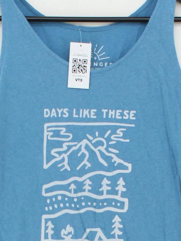 Passenger Women's T-Shirt XS Blue Cotton with Other Basic - Image 3
