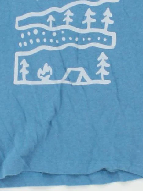 Passenger Women's T-Shirt XS Blue Cotton with Other Basic - Image 4