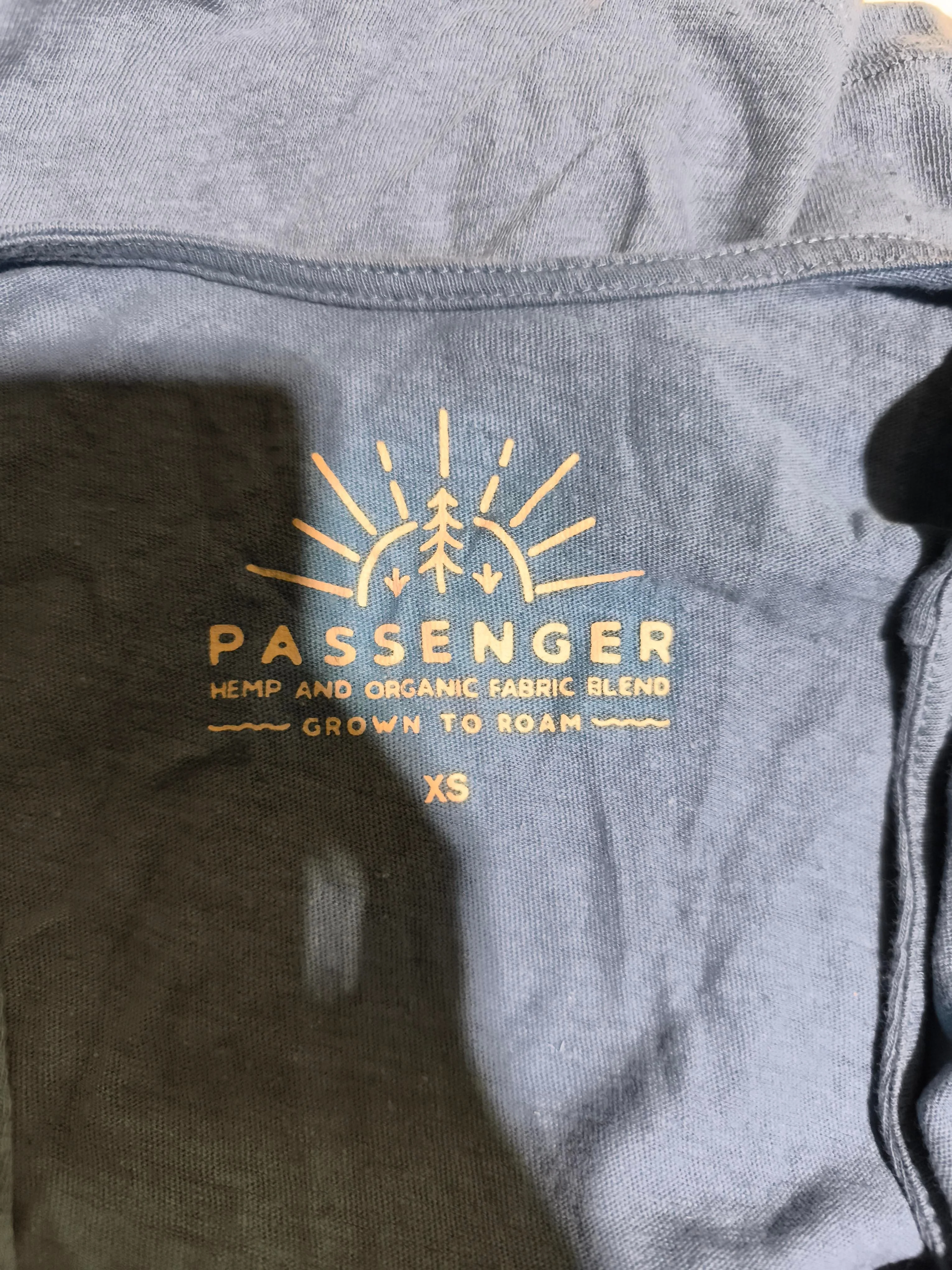 Passenger Women's T-Shirt XS Blue Cotton with Other Basic - Image 5