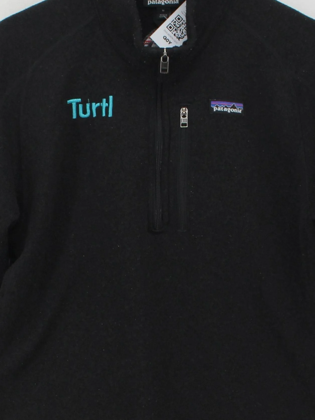 Patagonia Men's Hoodie M Black 100% Polyester Pullover - Image 3
