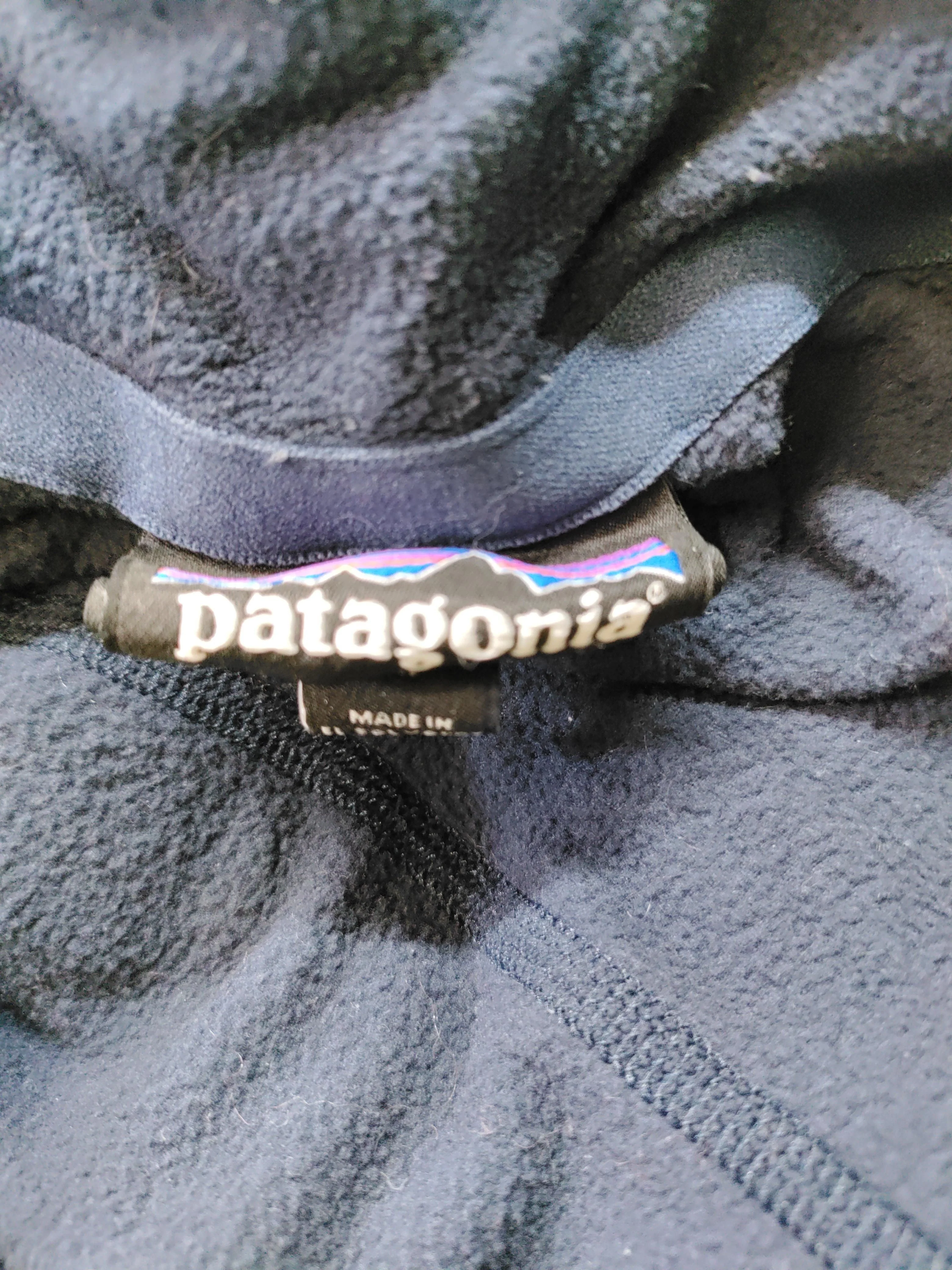 Patagonia Men's Hoodie M Blue 100% Polyester Pullover - Image 5