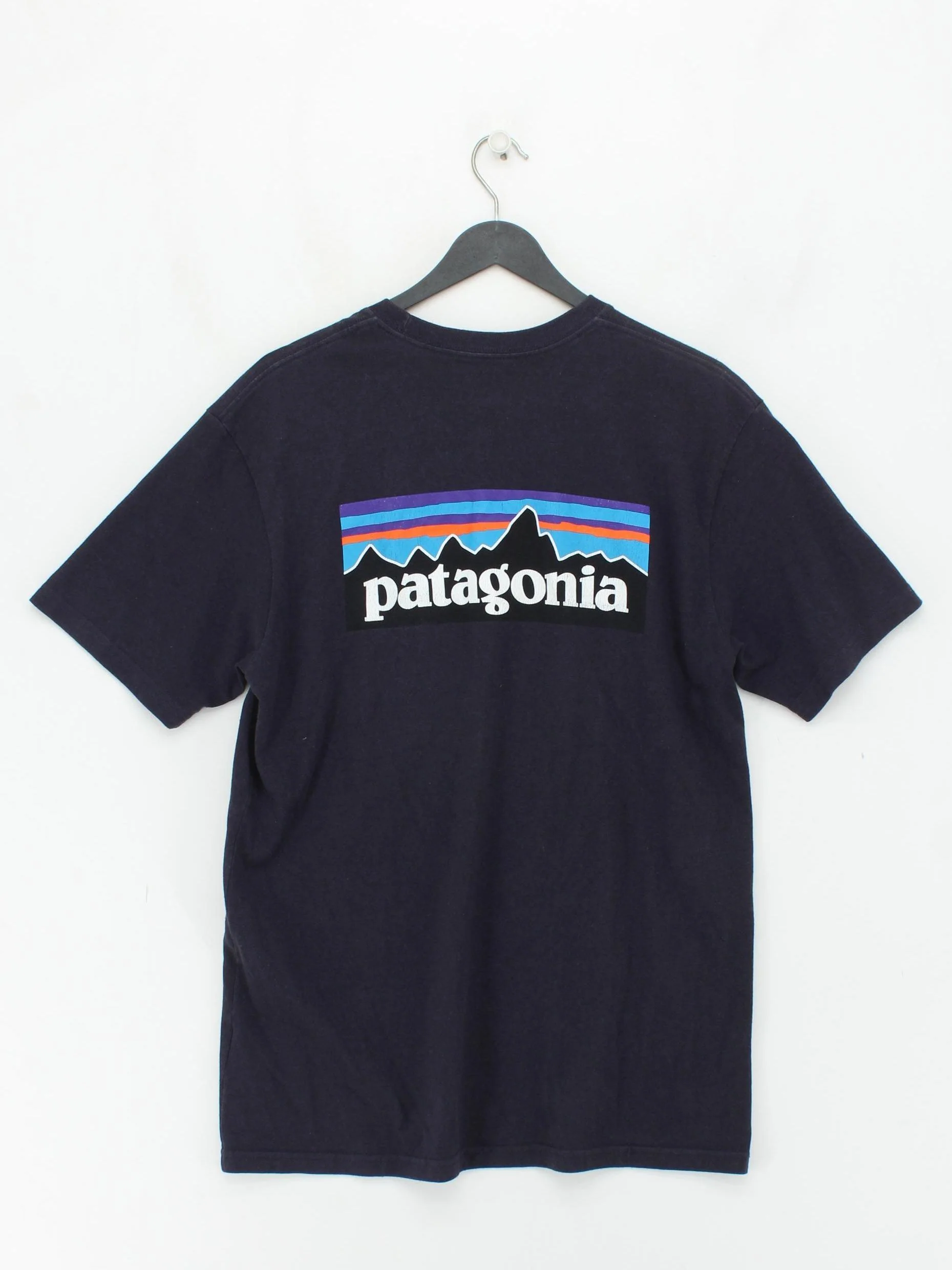 Patagonia Men's T-Shirt M Blue Graphic Cotton with Polyester Basic - Image 2