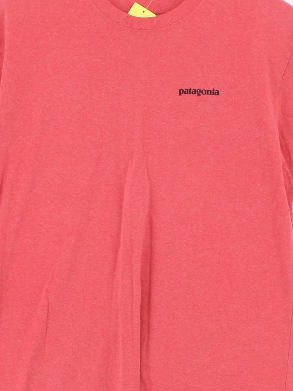 Patagonia Men's T-Shirt M Red Graphic Cotton with Polyester Basic - Image 3