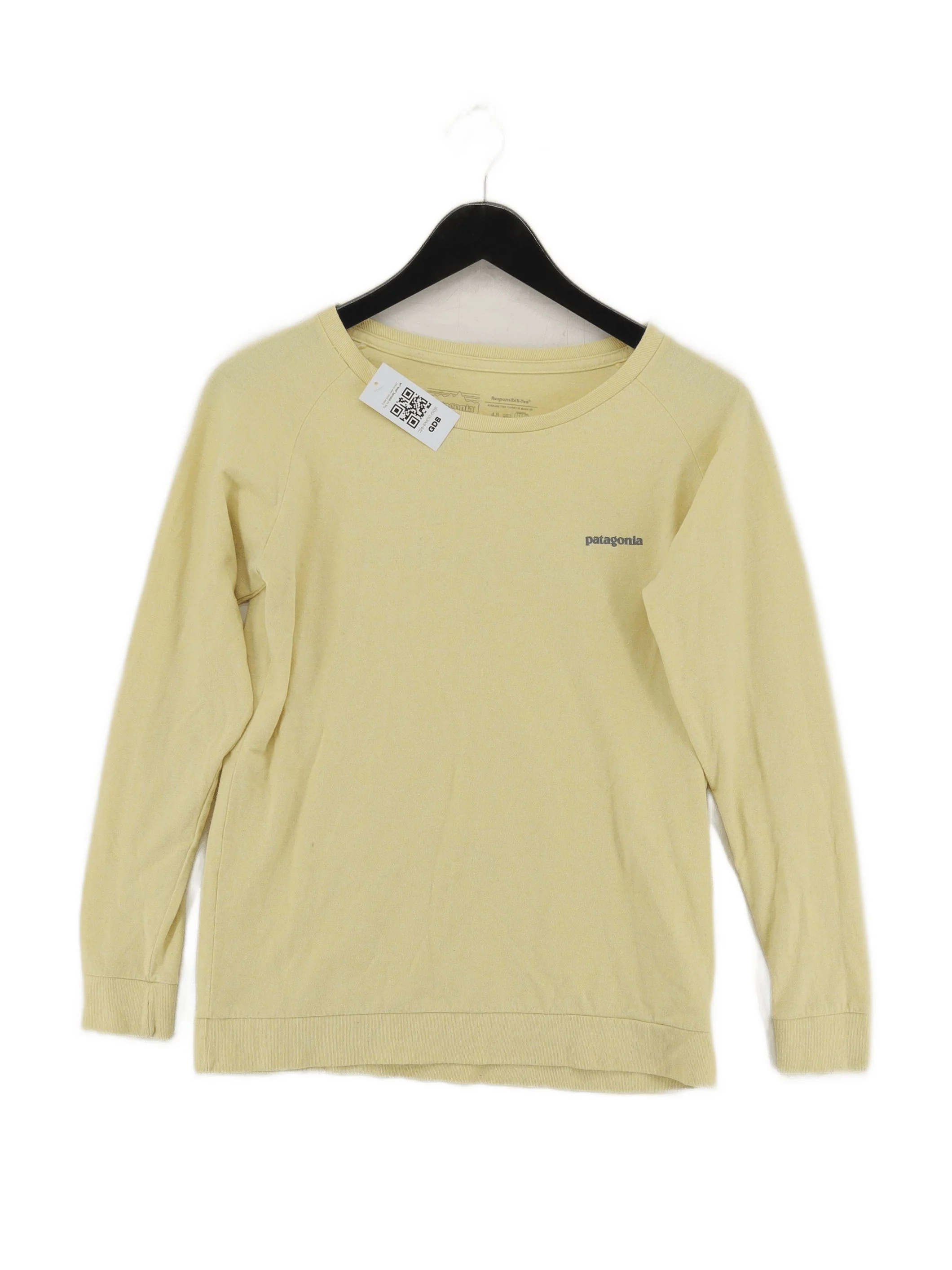 Patagonia Men's T-Shirt XS Yellow Cotton with Polyester Basic