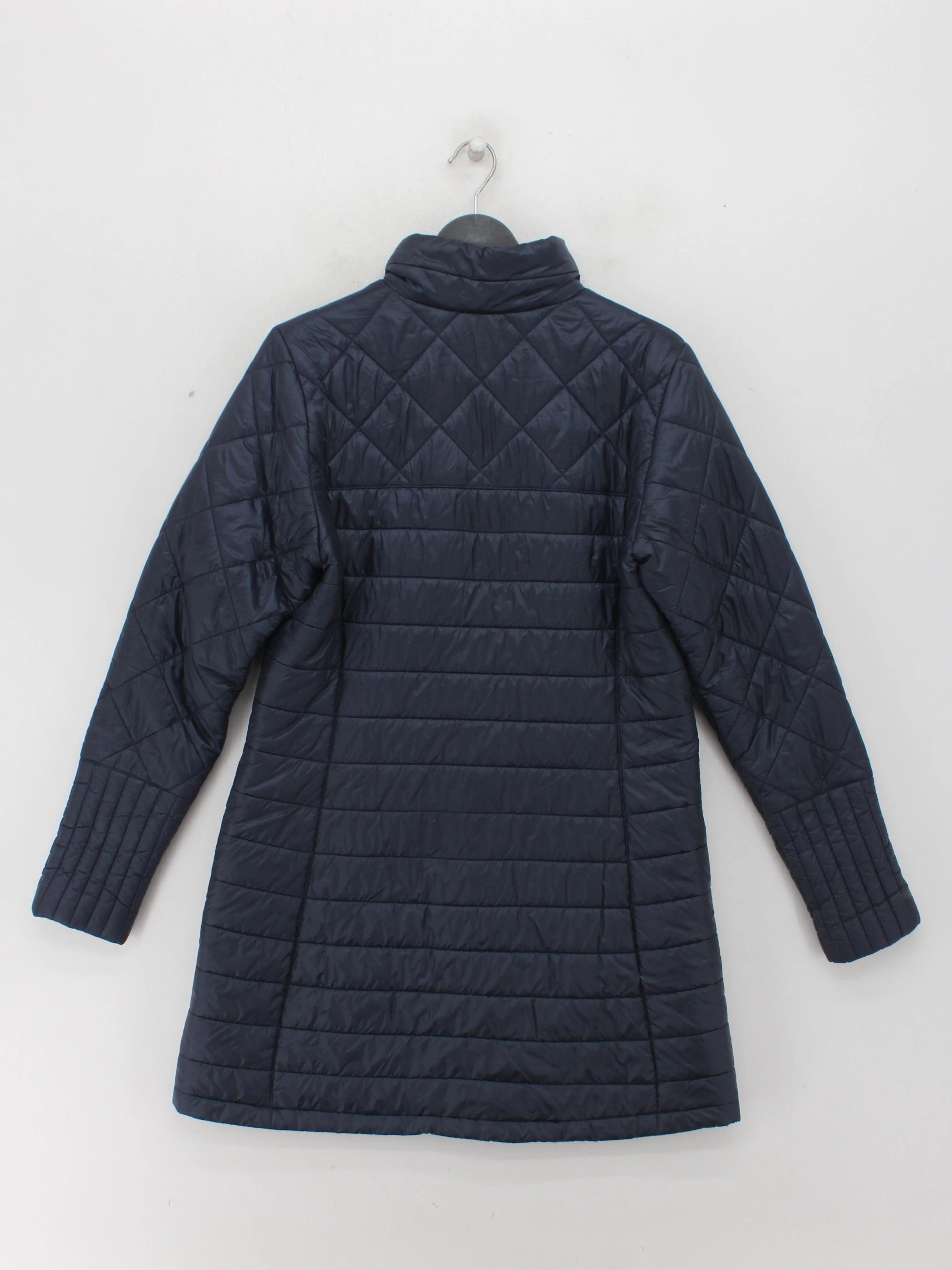 Patagonia Women's Coat L Blue Nylon with Polyester Quilted - Image 2