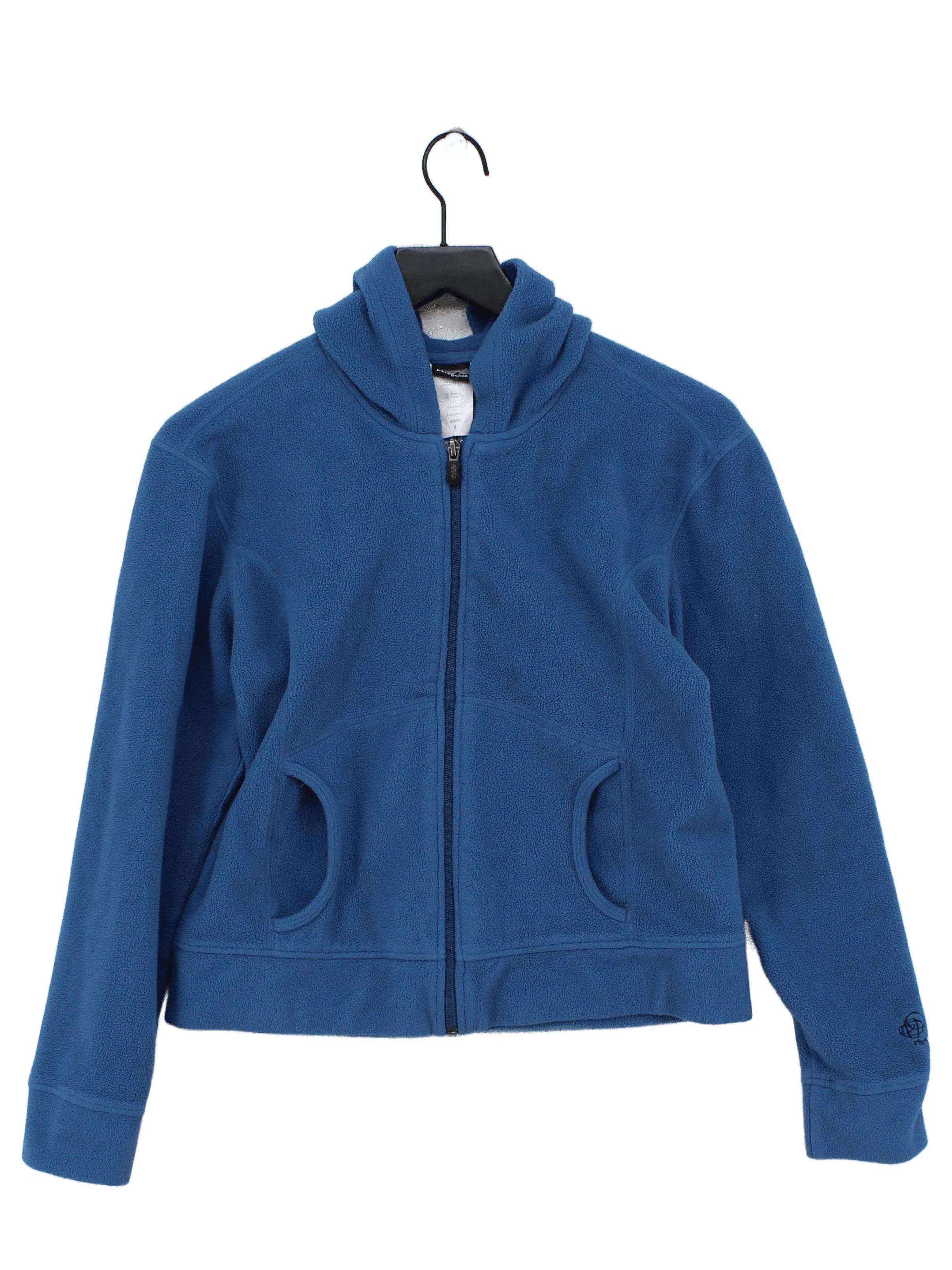 Patagonia Women's Hoodie M Blue 100% Polyester Pullover