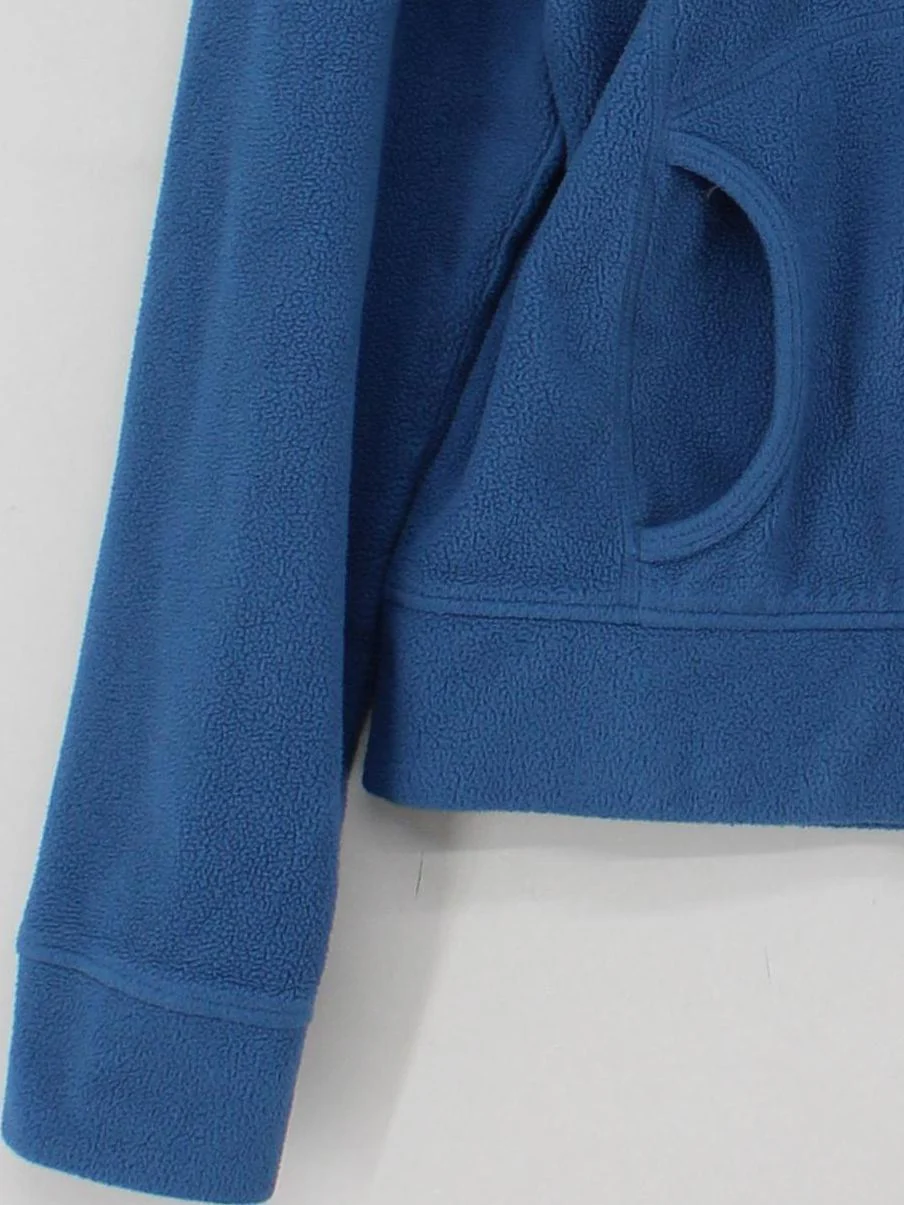 Patagonia Women's Hoodie M Blue 100% Polyester Pullover - Image 4